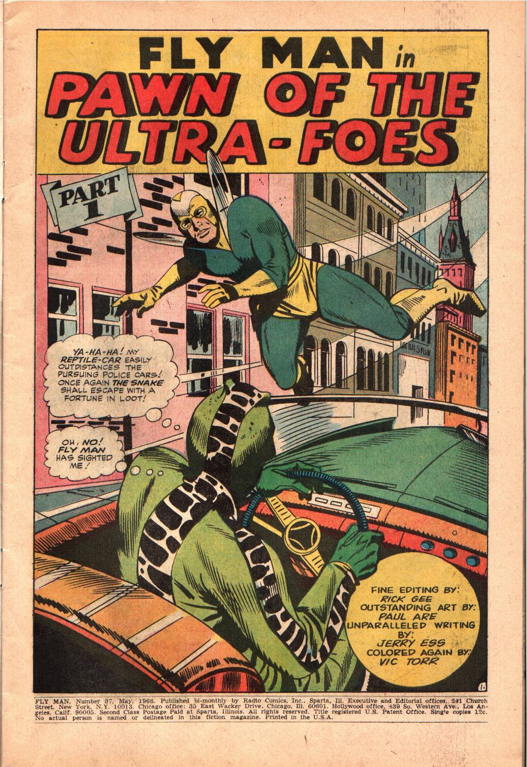 Read online Fly Man comic -  Issue #37 - 2