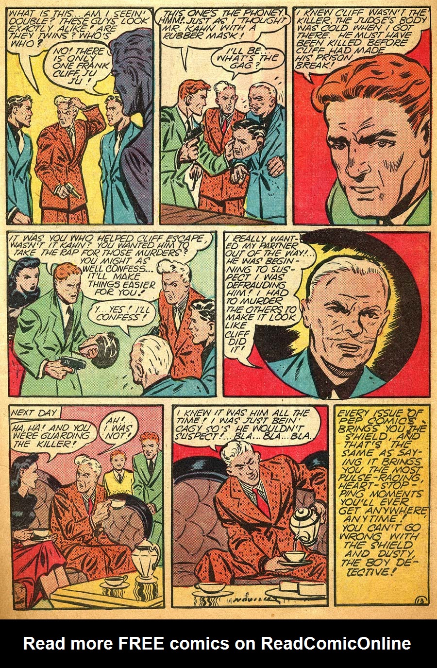 Read online Pep Comics comic -  Issue #15 - 15