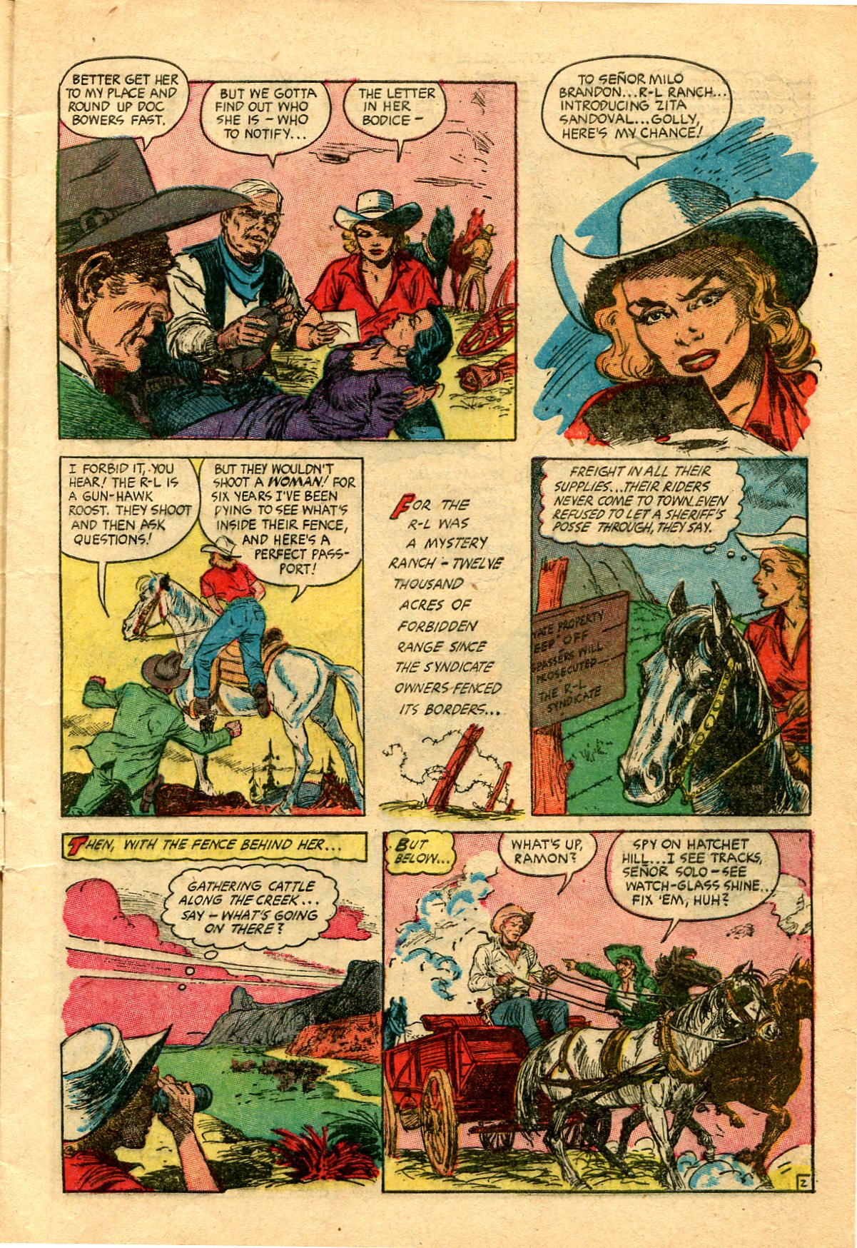 Read online Cowgirl Romances (1950) comic -  Issue #12 - 5
