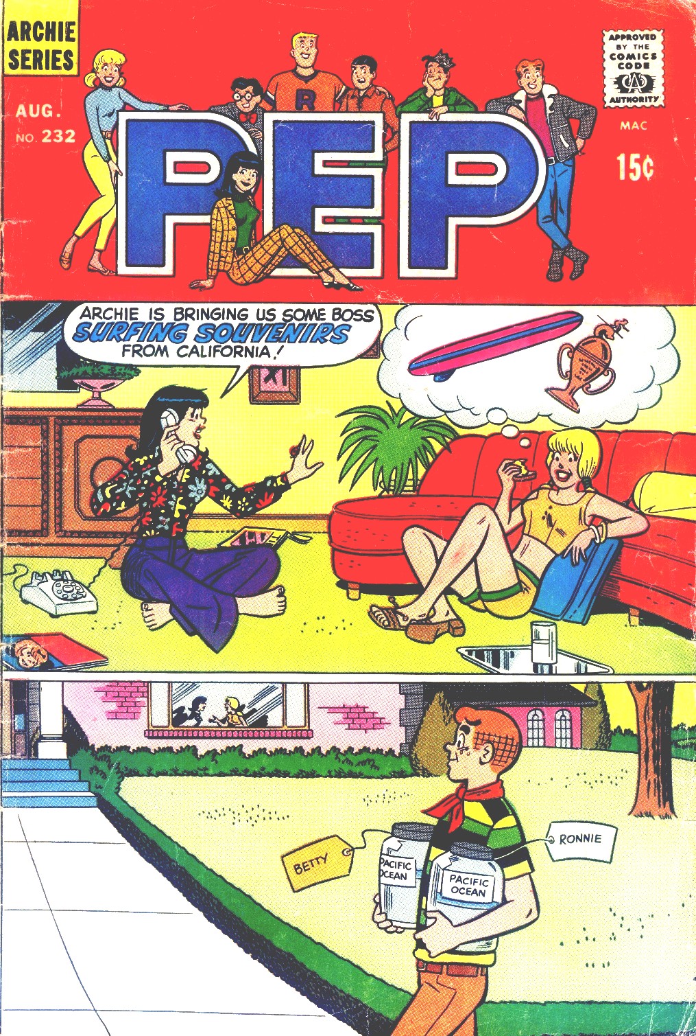 Read online Pep Comics comic -  Issue #232 - 1