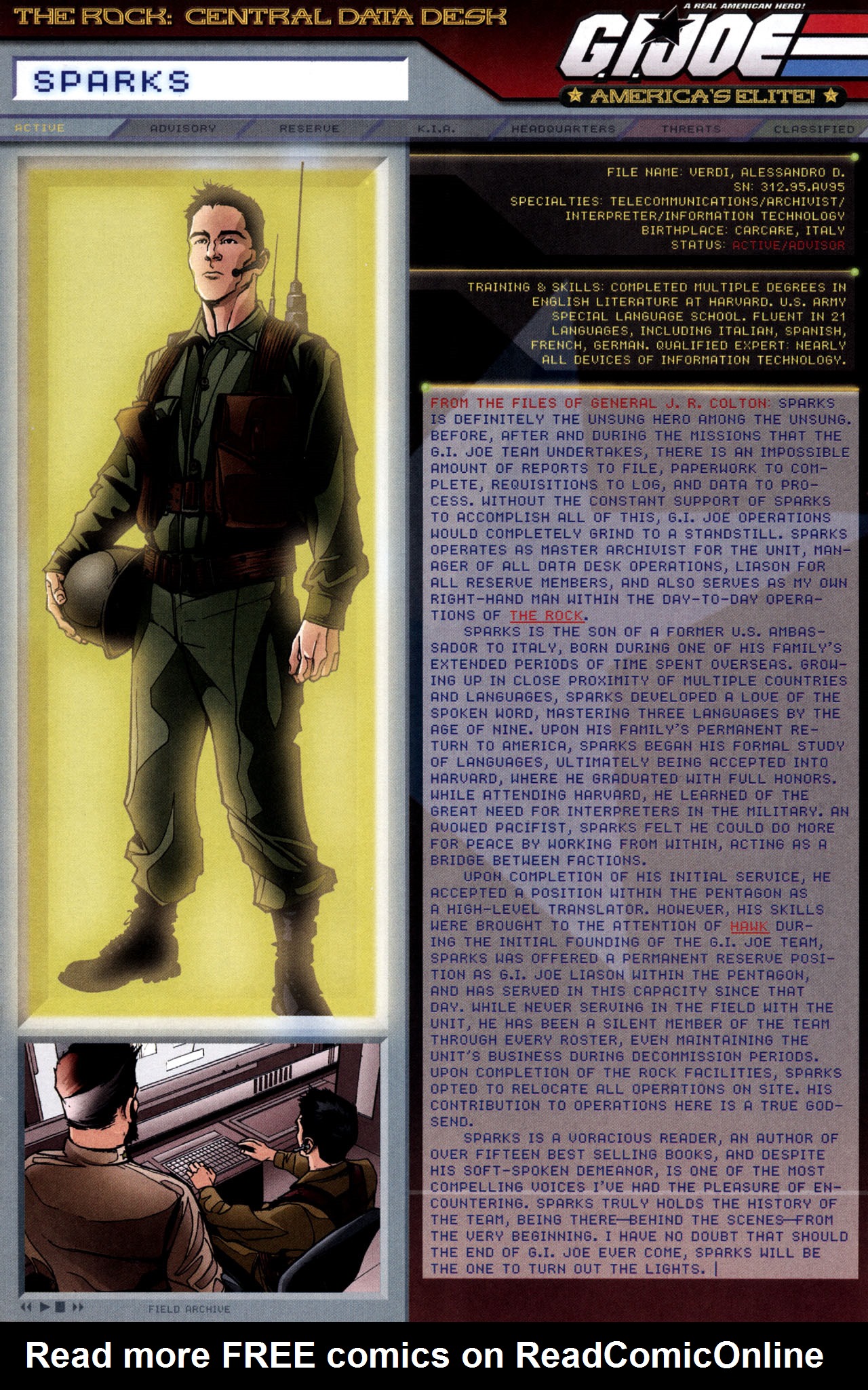 Read online G.I. Joe: Data Desk Handbook comic -  Issue #3 - 17