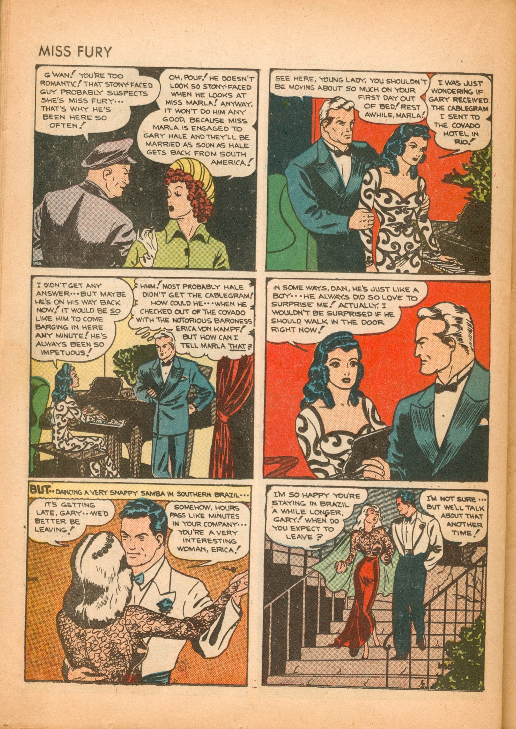 Read online Miss Fury (1942) comic -  Issue #2 - 39