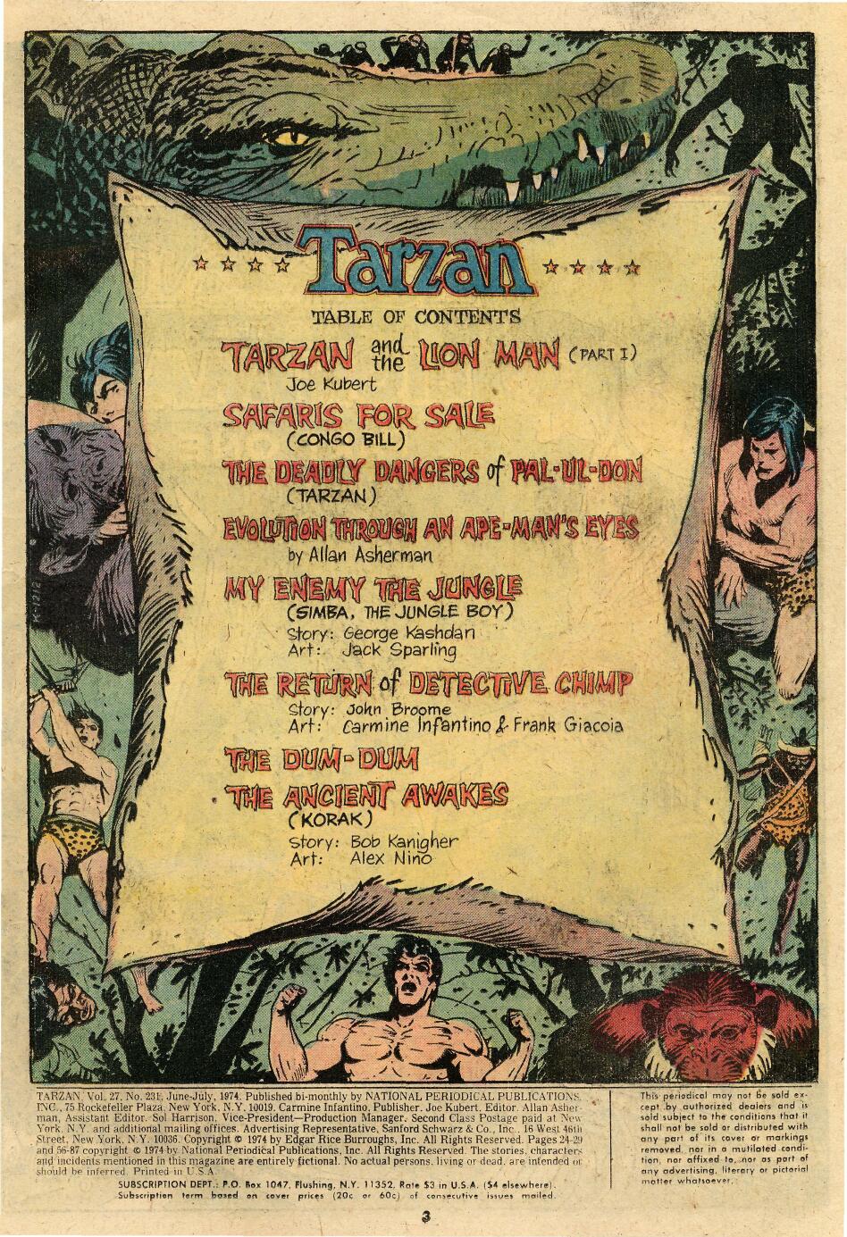Read online Tarzan (1972) comic -  Issue #231 - 3