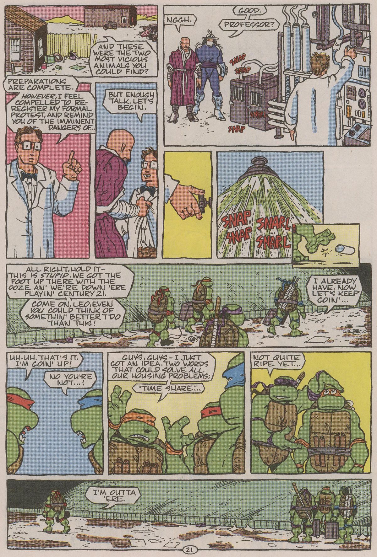 Read online Teenage Mutant Ninja Turtles II: The Secret of the Ooze Official Movie Adaptation comic -  Issue # Full - 22