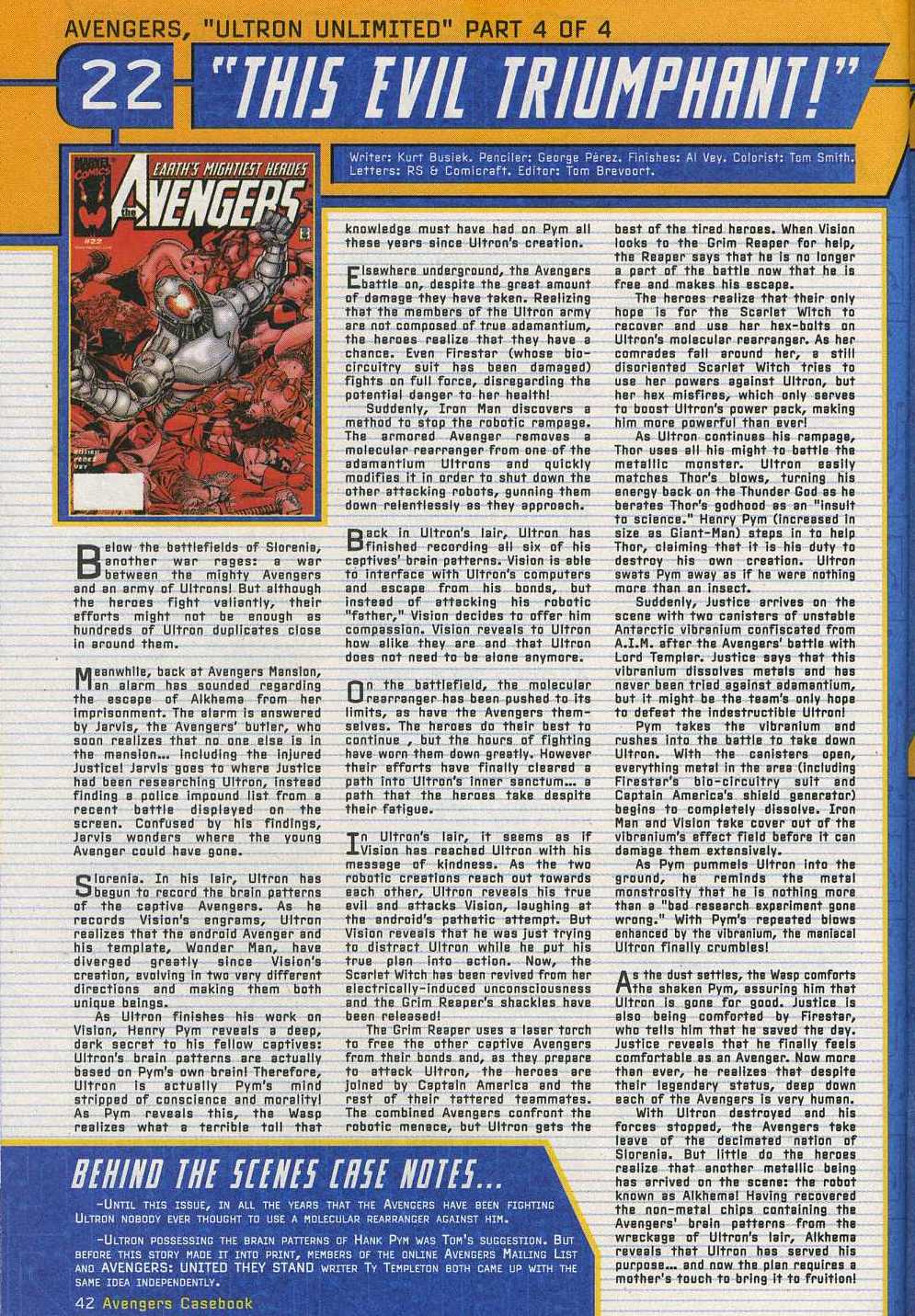 Read online Avengers: Casebook 1999 comic -  Issue # Full - 34