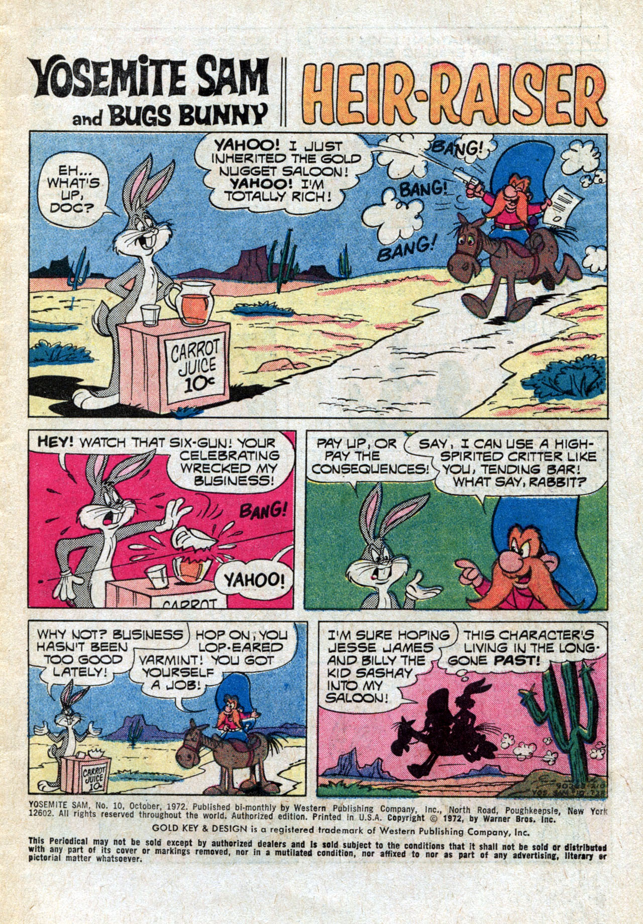 Read online Yosemite Sam and Bugs Bunny comic -  Issue #10 - 3