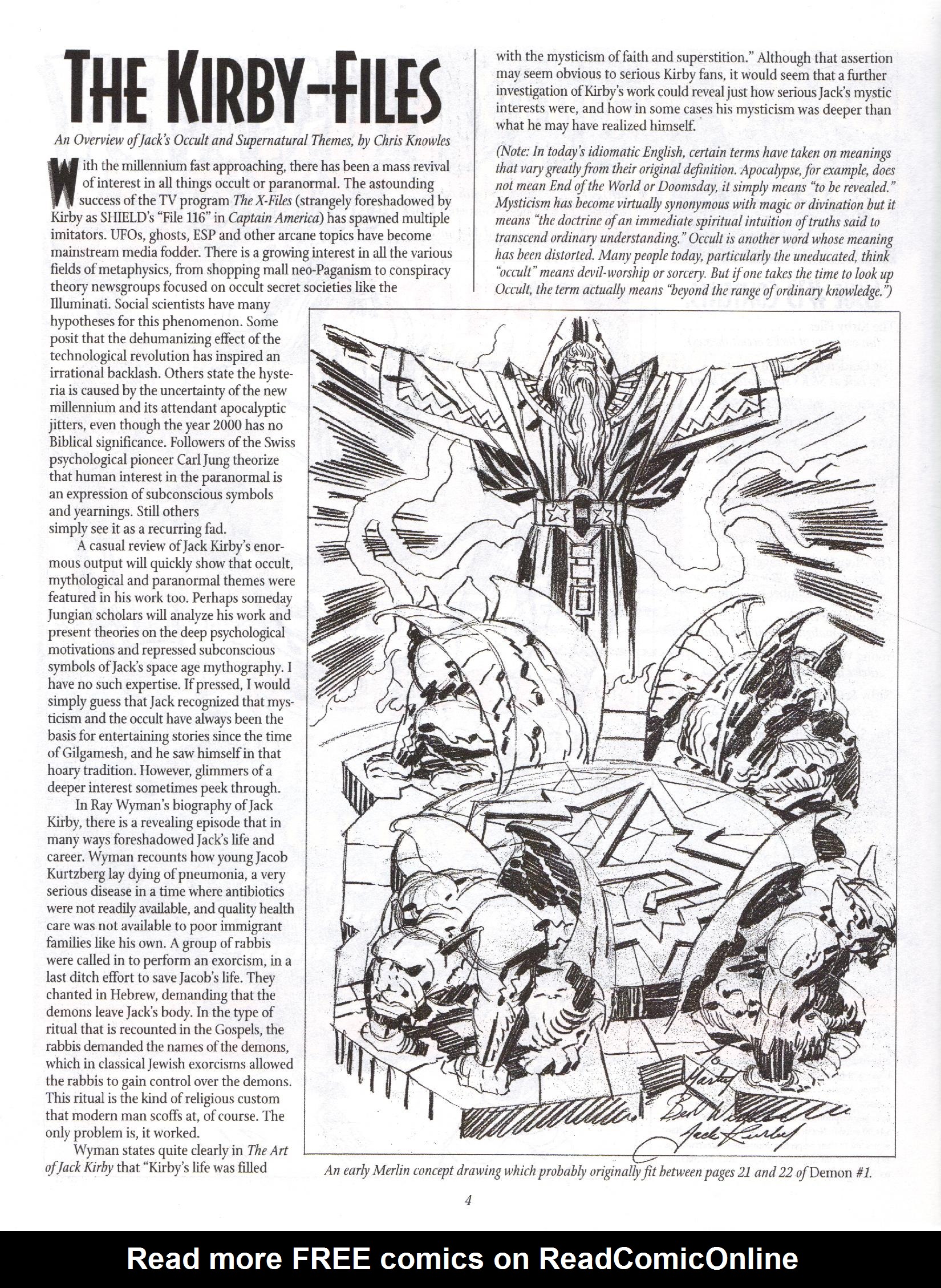 Read online The Jack Kirby Collector comic -  Issue #13 - 4