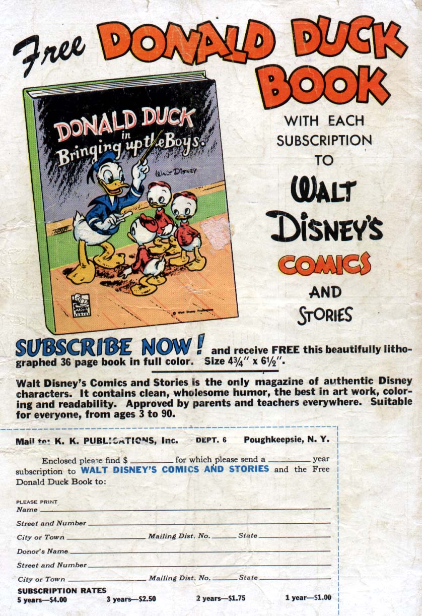 Read online Walt Disney's Comics and Stories comic -  Issue #129 - 52