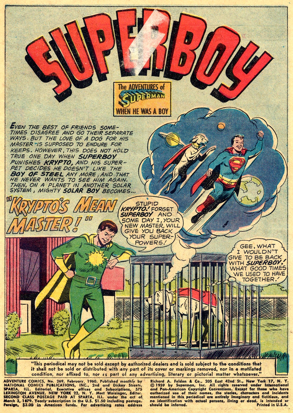 Read online Adventure Comics (1938) comic -  Issue #269 - 3