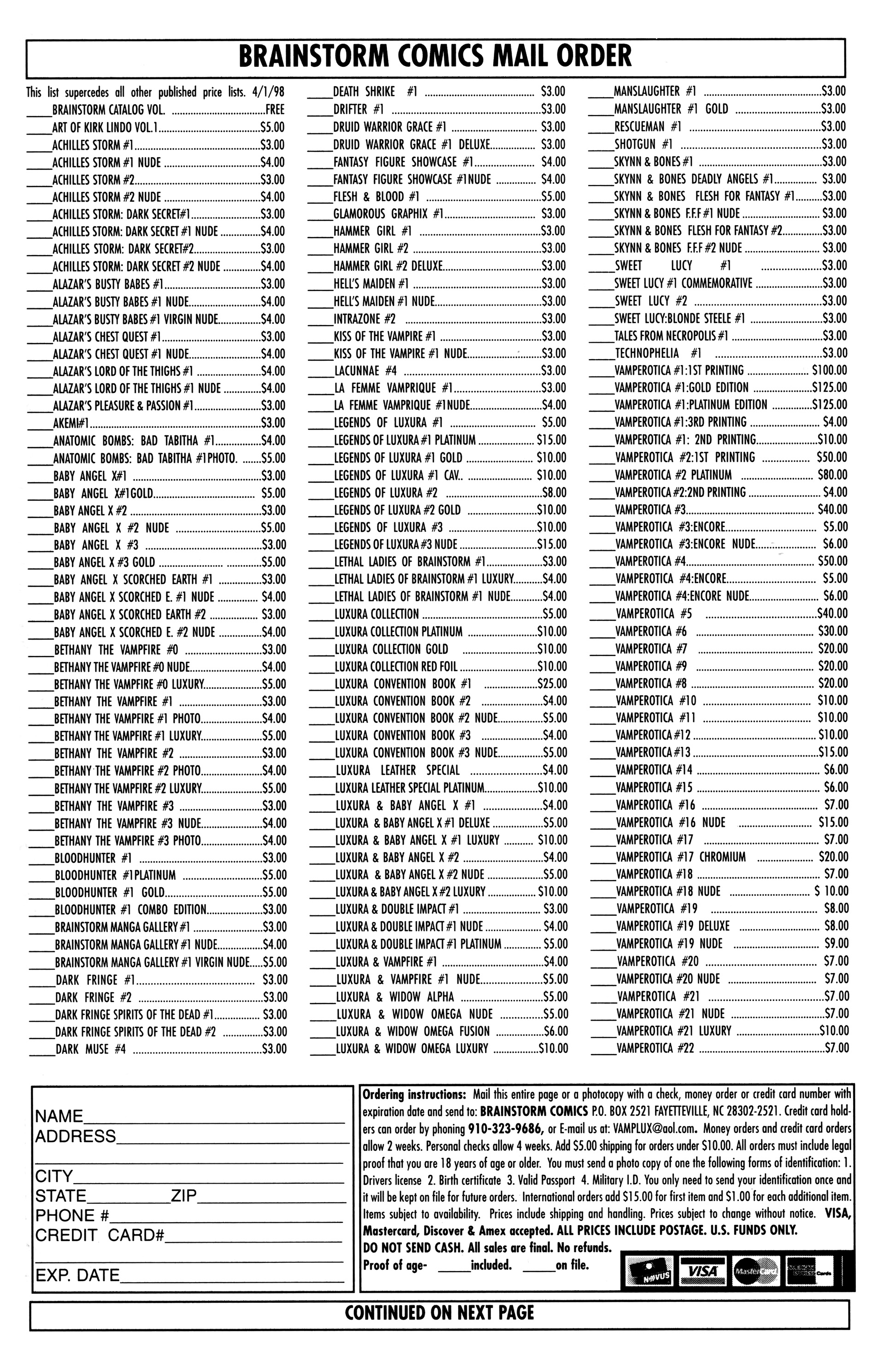 Read online Vamperotica comic -  Issue #38 - 34