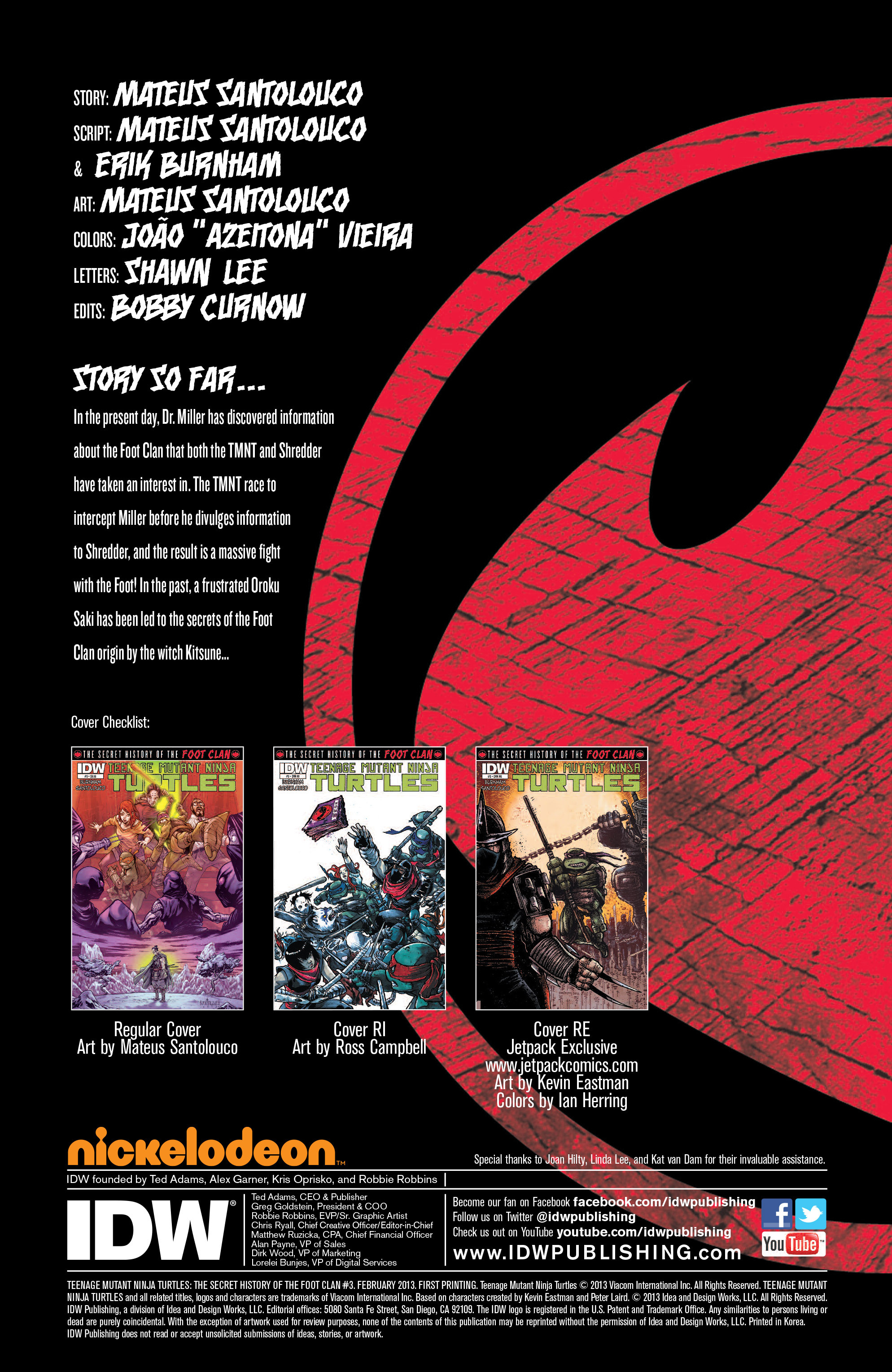 Read online Teenage Mutant Ninja Turtles: The Secret History of the Foot Clan comic -  Issue #3 - 2