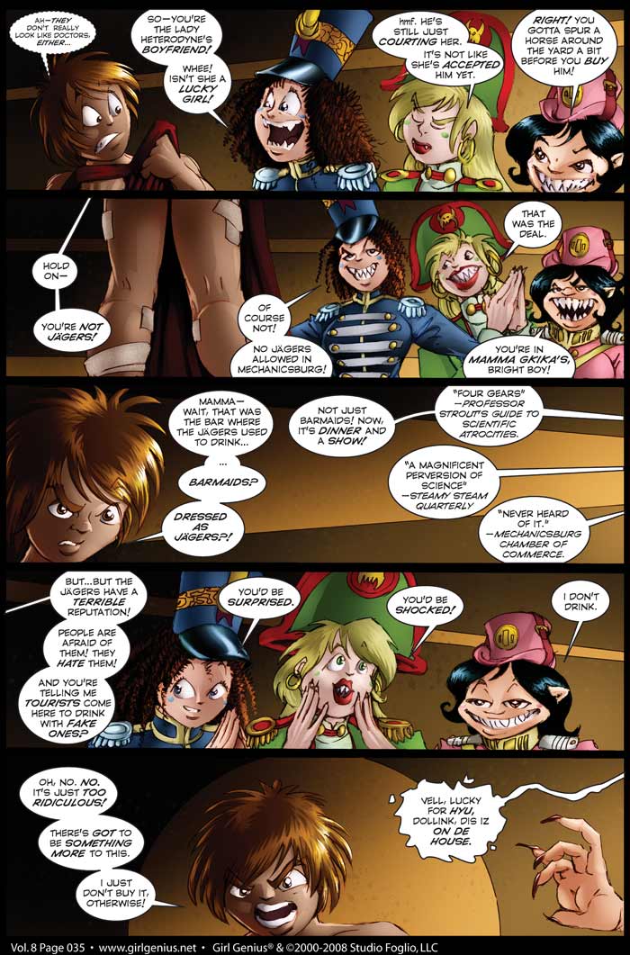 Read online Girl Genius (2002) comic -  Issue #8 - 36