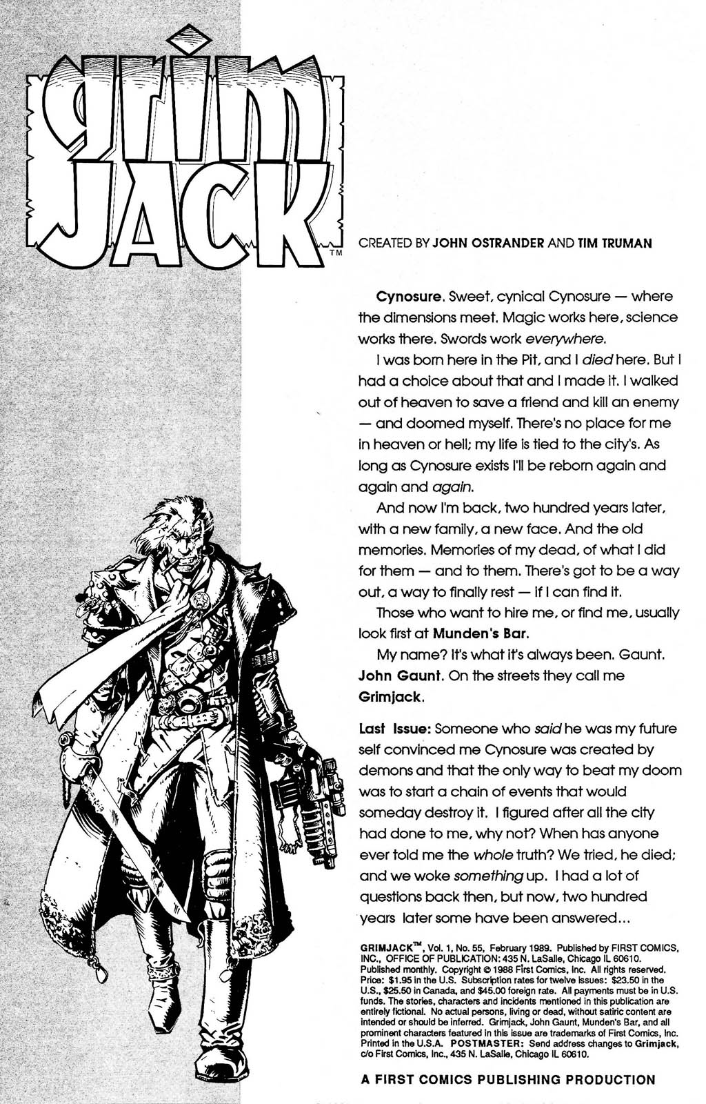 Read online Grimjack comic -  Issue #55 - 2