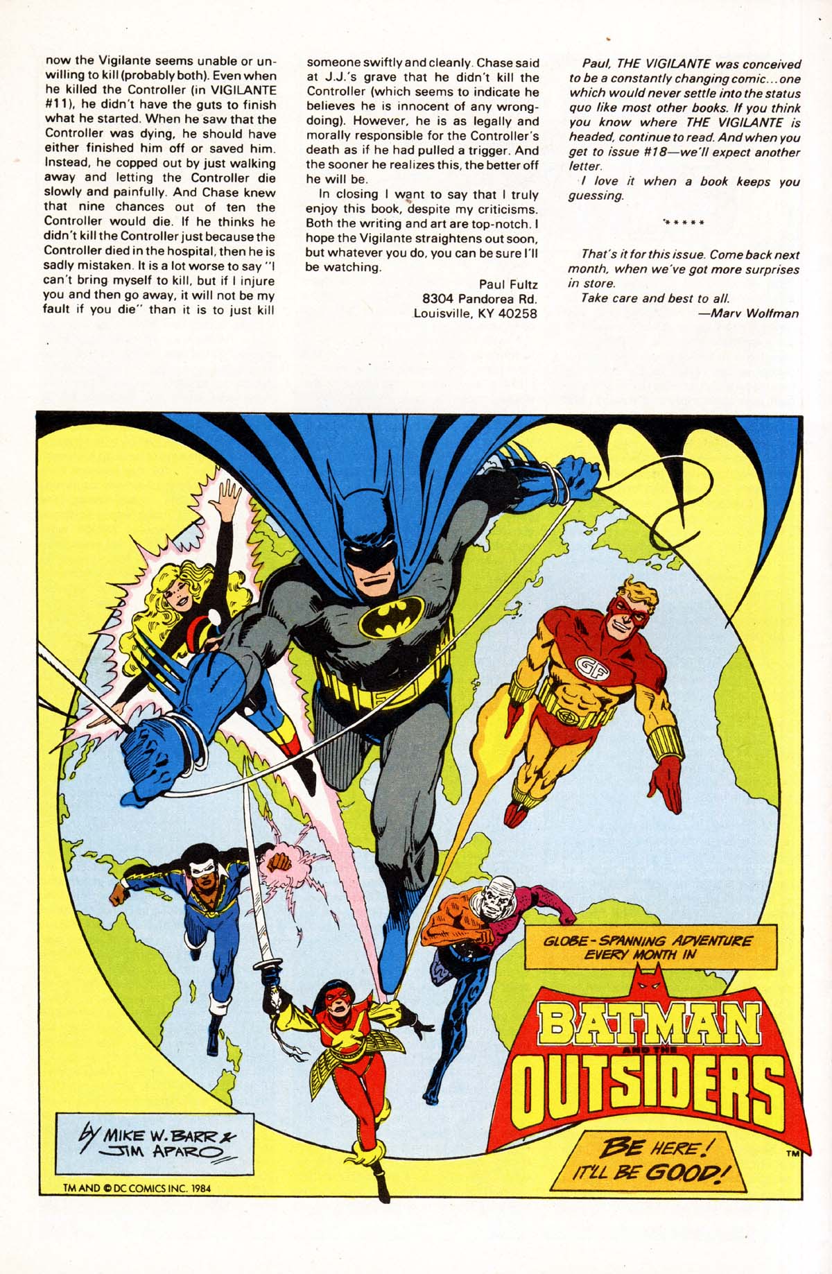 Read online Vigilante (1983) comic -  Issue #15 - 27
