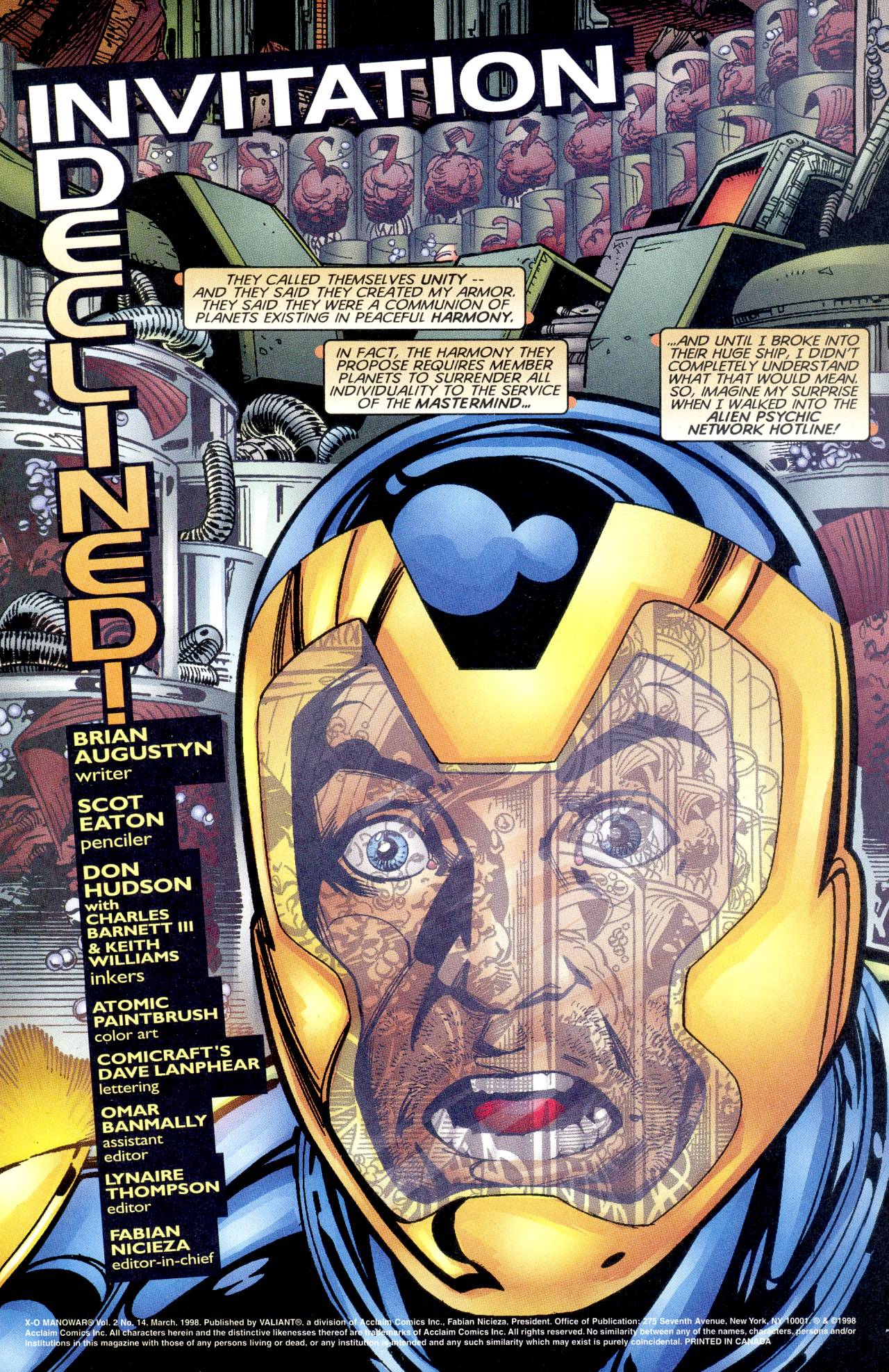 Read online X-O Manowar (1996) comic -  Issue #14 - 2