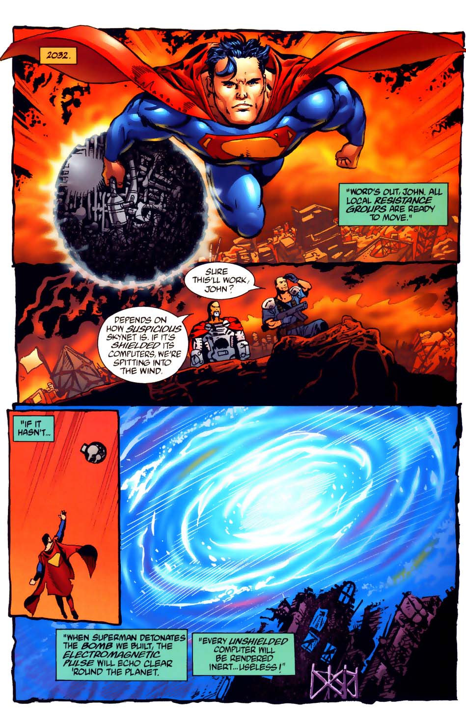 Superman vs. The Terminator: Death to the Future Issue #3 #3 - English 18