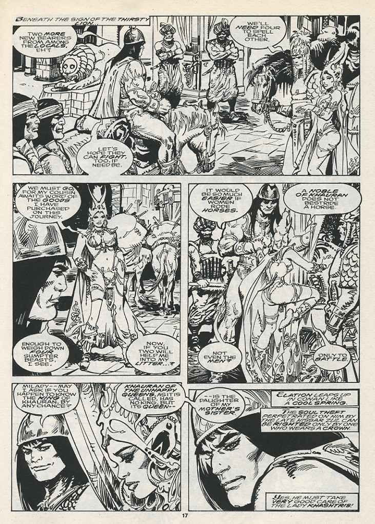 Read online The Savage Sword Of Conan comic -  Issue #217 - 19