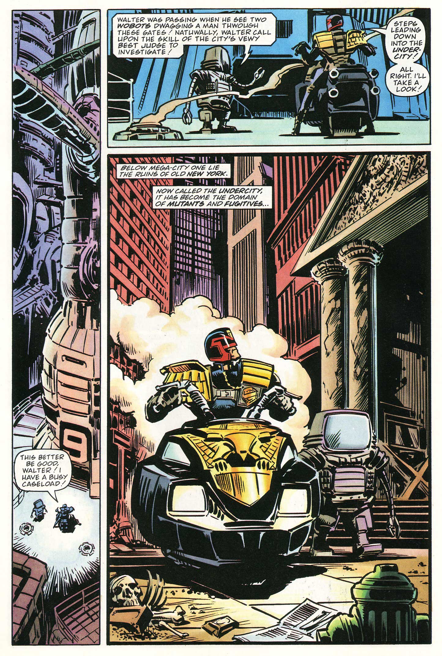 Read online Judge Dredd Lawman of the Future comic -  Issue #7 - 9