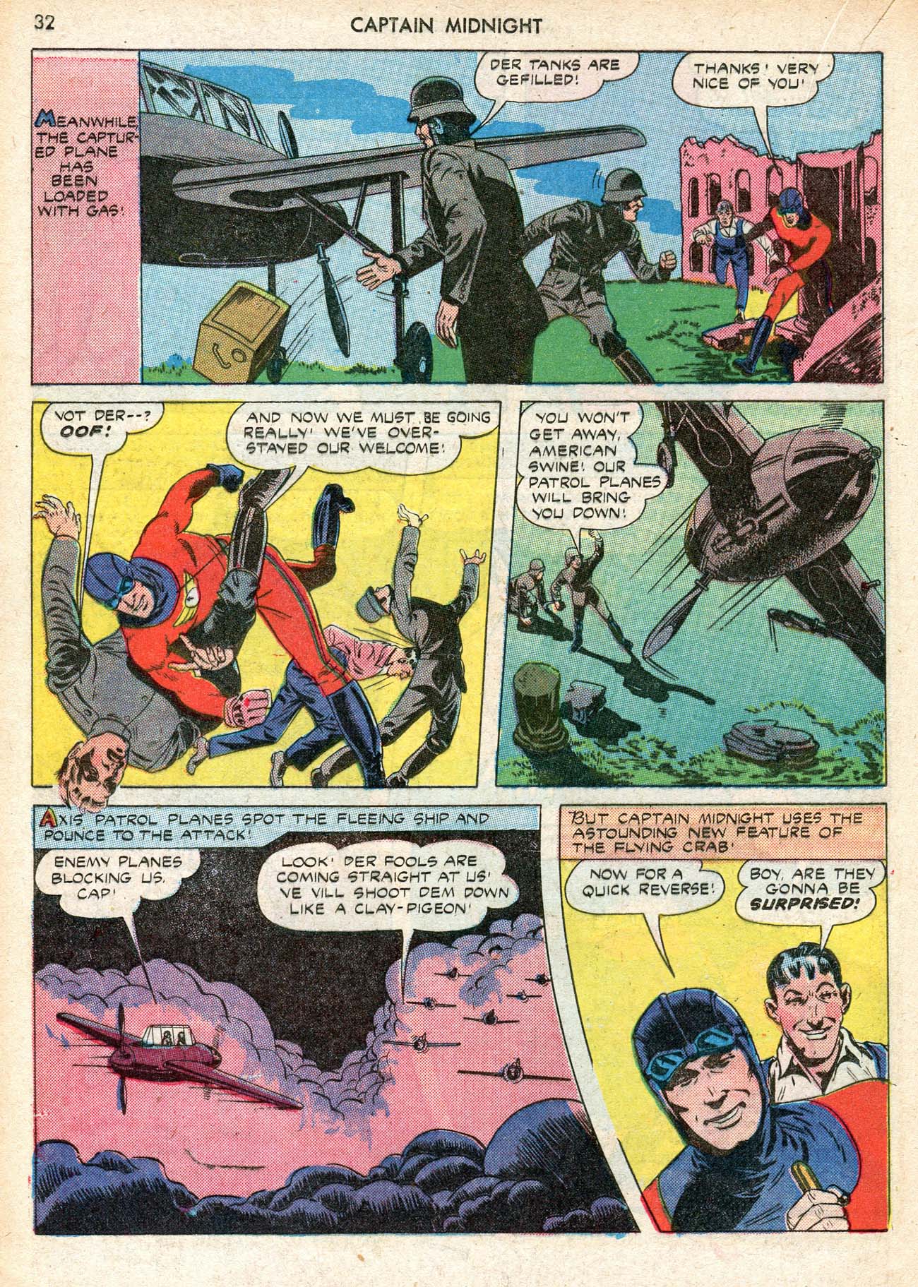 Read online Captain Midnight (1942) comic -  Issue #12 - 32