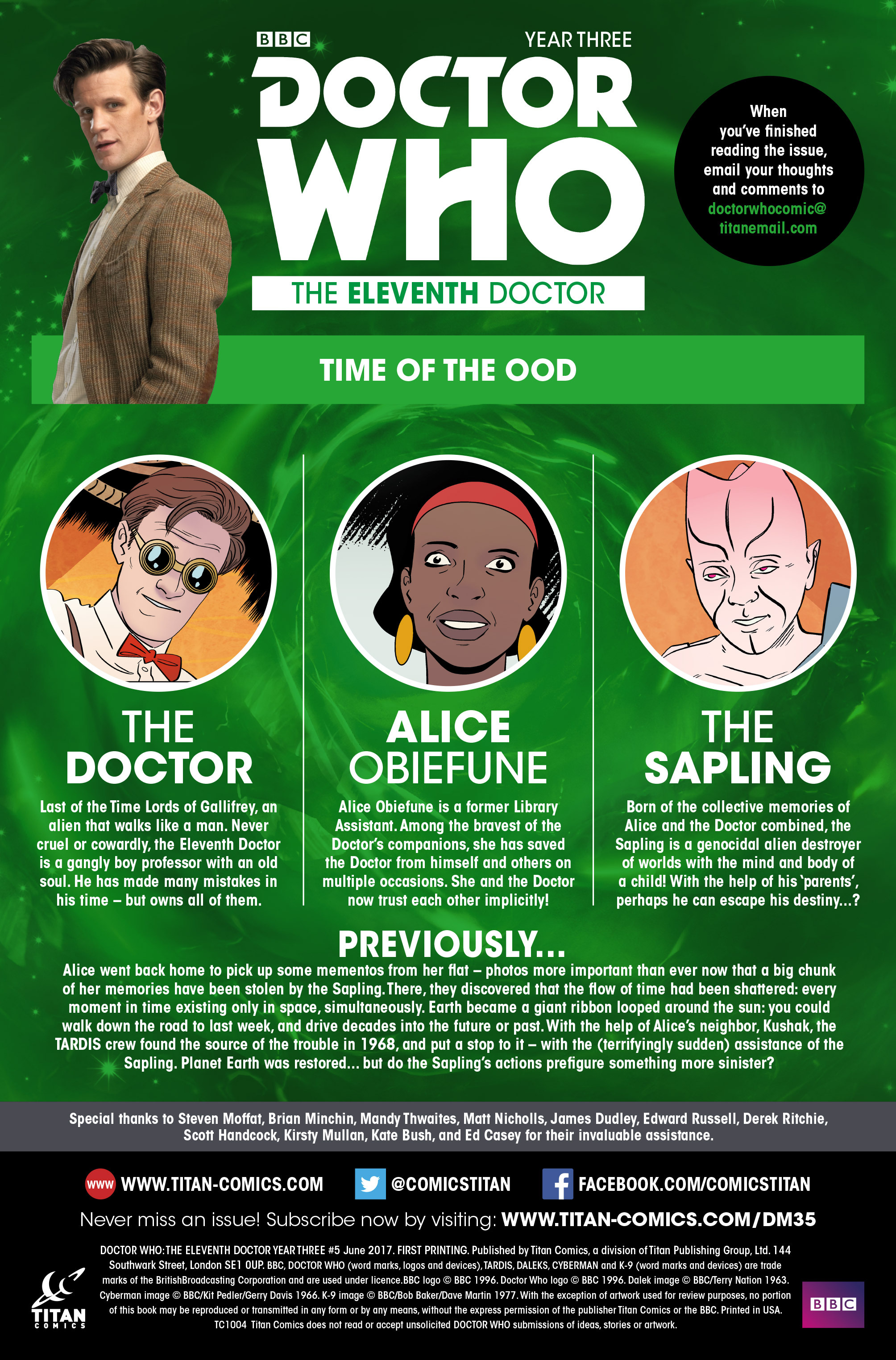 Read online Doctor Who: The Eleventh Doctor Year Three comic -  Issue #5 - 5