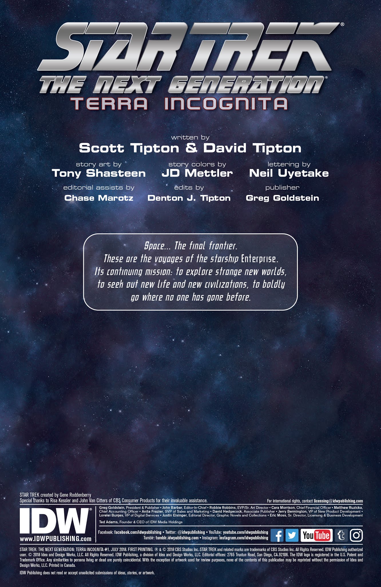 Read online Star Trek: The Next Generation: Terra Incognita comic -  Issue #1 - 2