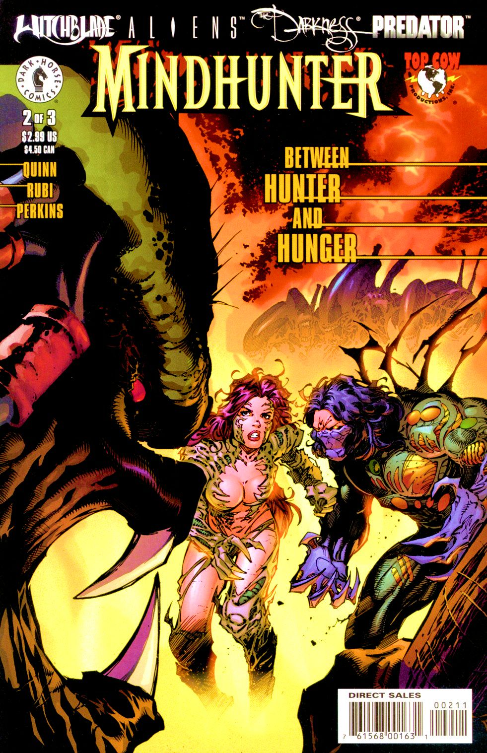 Read online Witchblade/Aliens/The Darkness/Predator: Mindhunter comic -  Issue #2 - 1