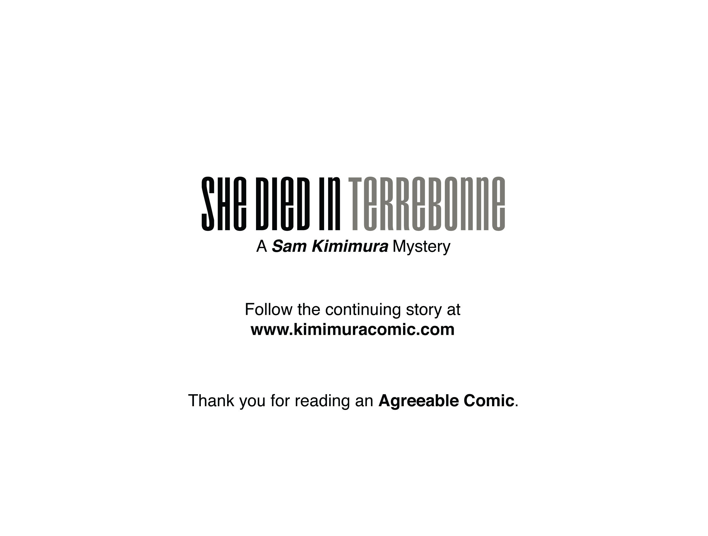 Read online She Died In Terrebonne comic -  Issue #1 - 23