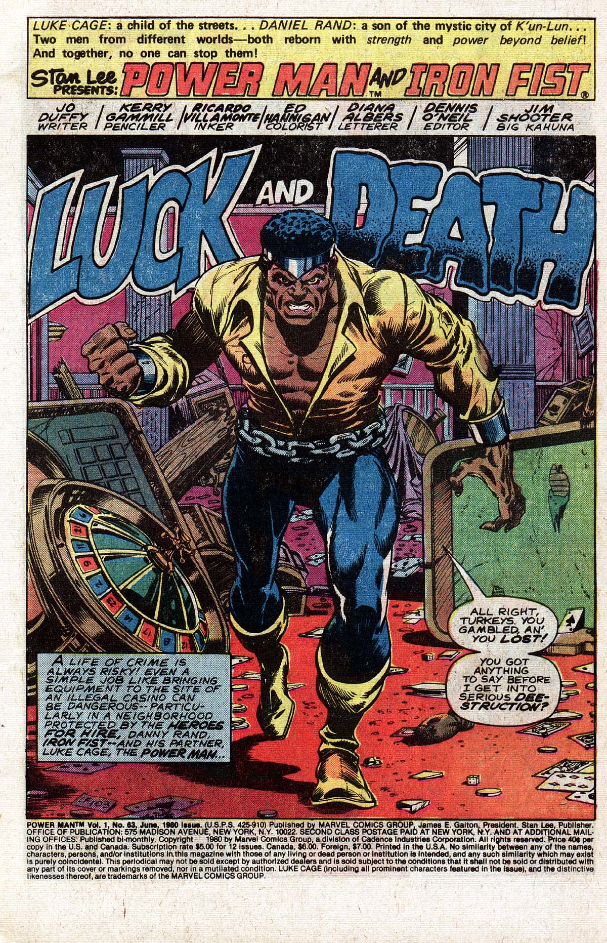 Read online Power Man and Iron Fist (1978) comic -  Issue #63 - 2