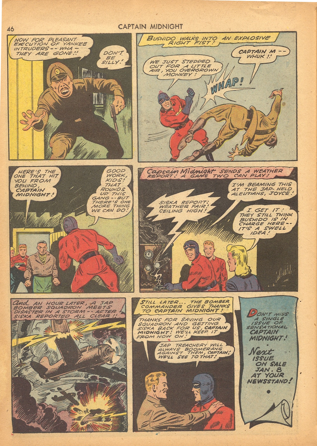 Read online Captain Midnight (1942) comic -  Issue #4 - 47