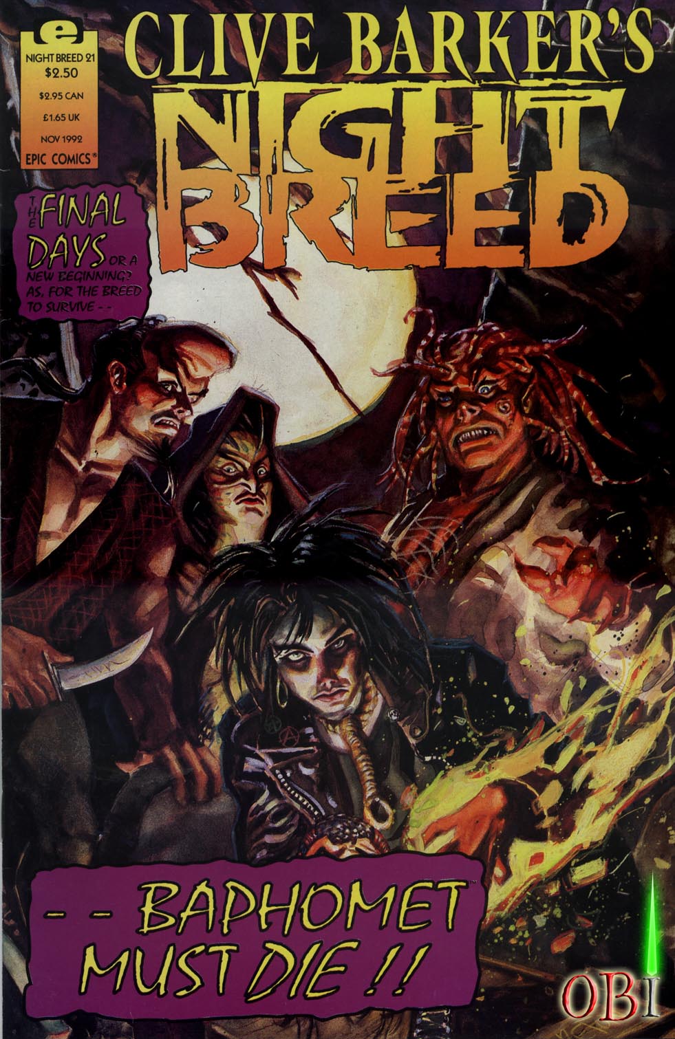 Read online Clive Barker's Night Breed (1990) comic -  Issue #21 - 1