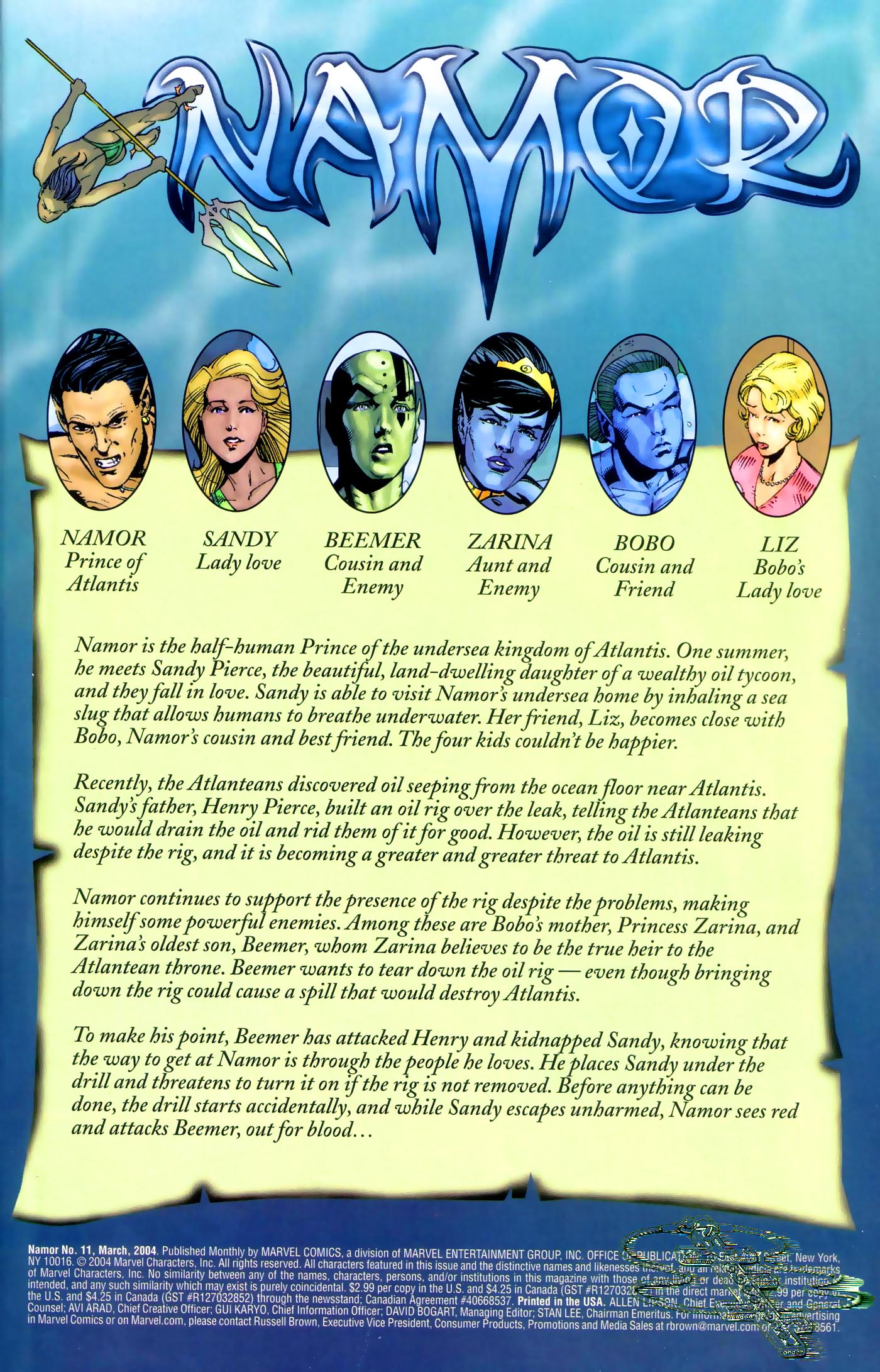 Read online Namor comic -  Issue #11 - 2