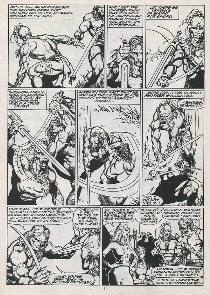 Read online The Savage Sword Of Conan comic -  Issue #215 - 10