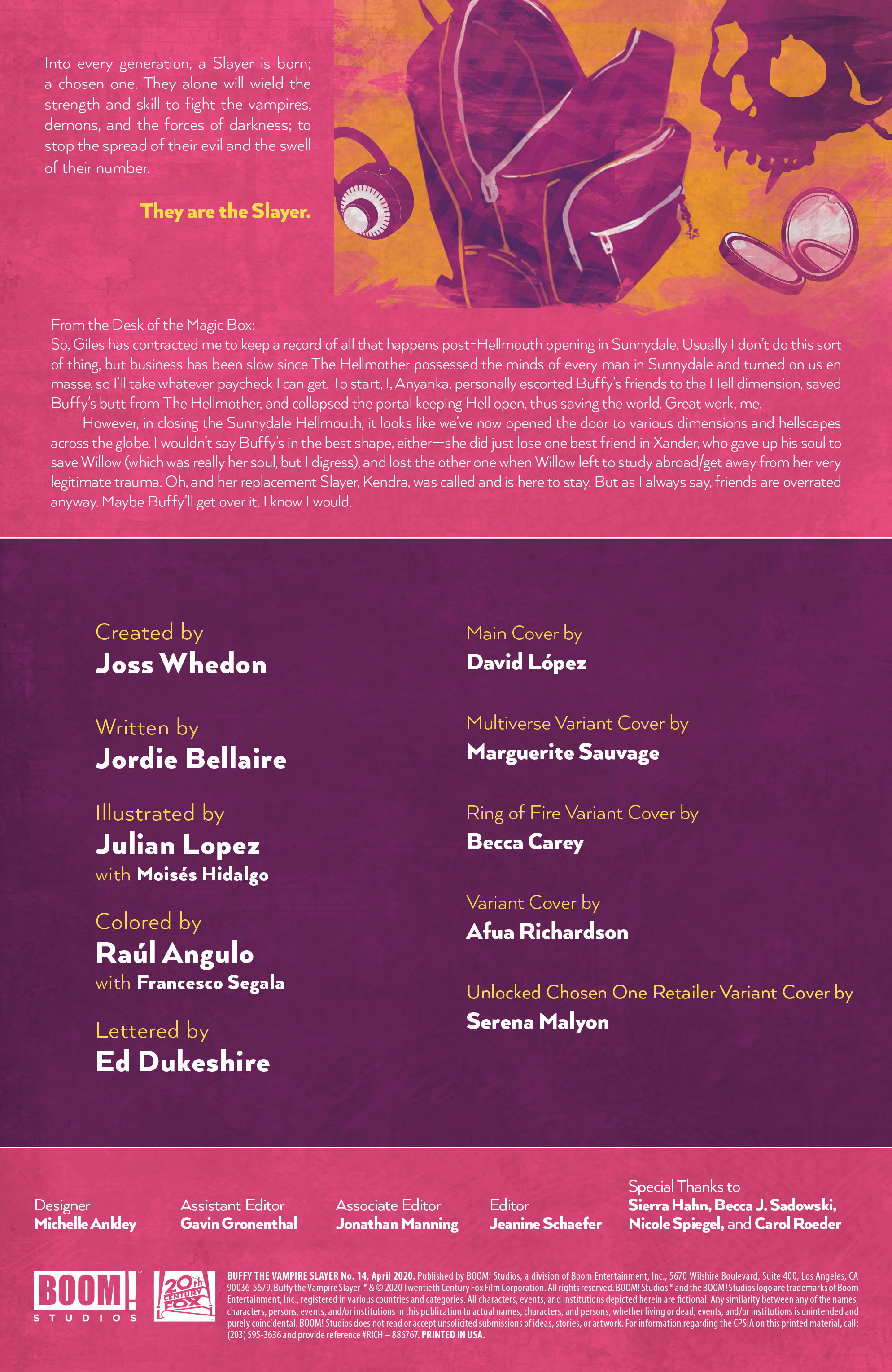 Read online Buffy the Vampire Slayer comic -  Issue #14 - 2