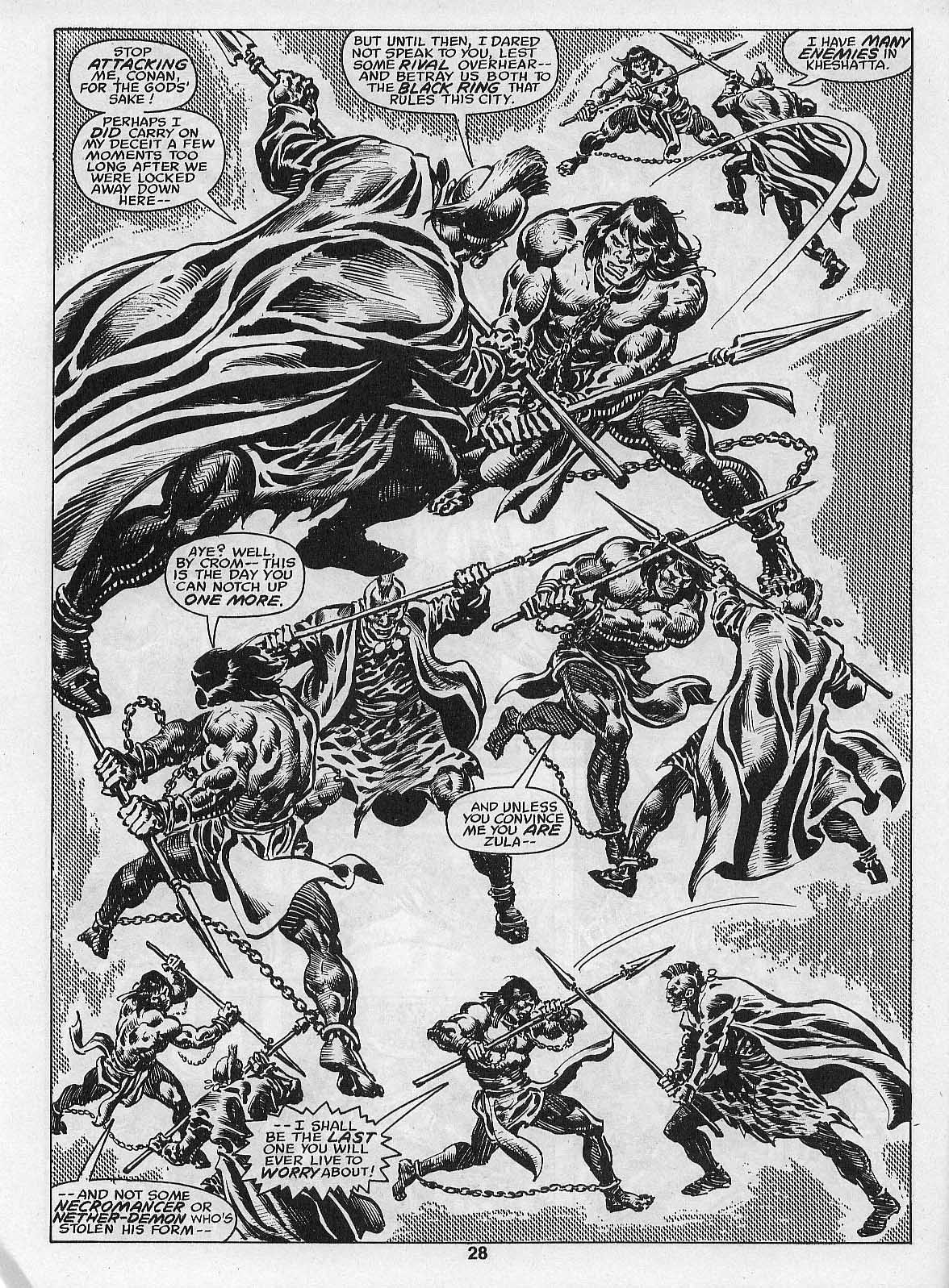 Read online The Savage Sword Of Conan comic -  Issue #205 - 30