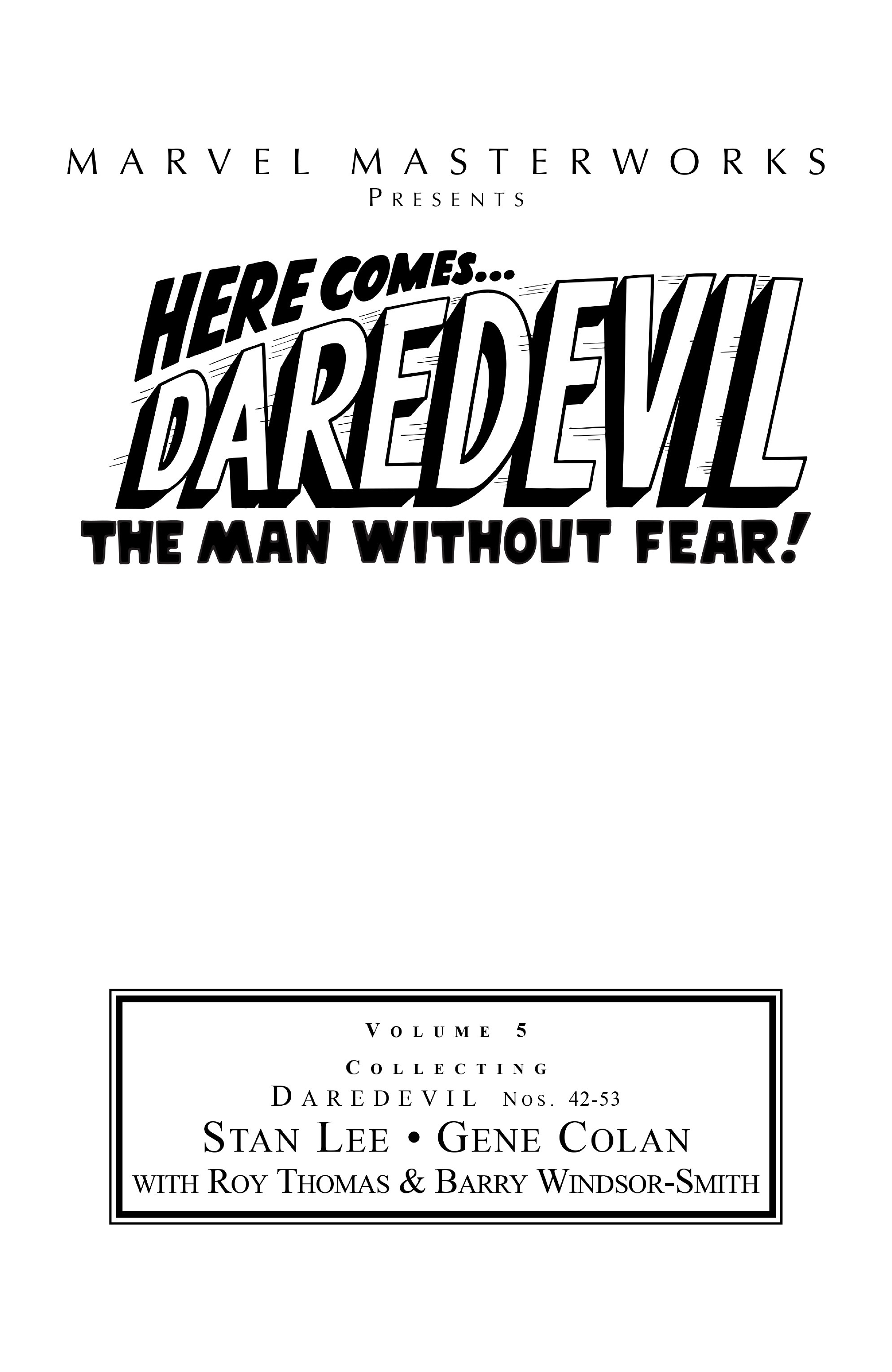 Read online Marvel Masterworks: Daredevil comic -  Issue # TPB 5 (Part 1) - 2