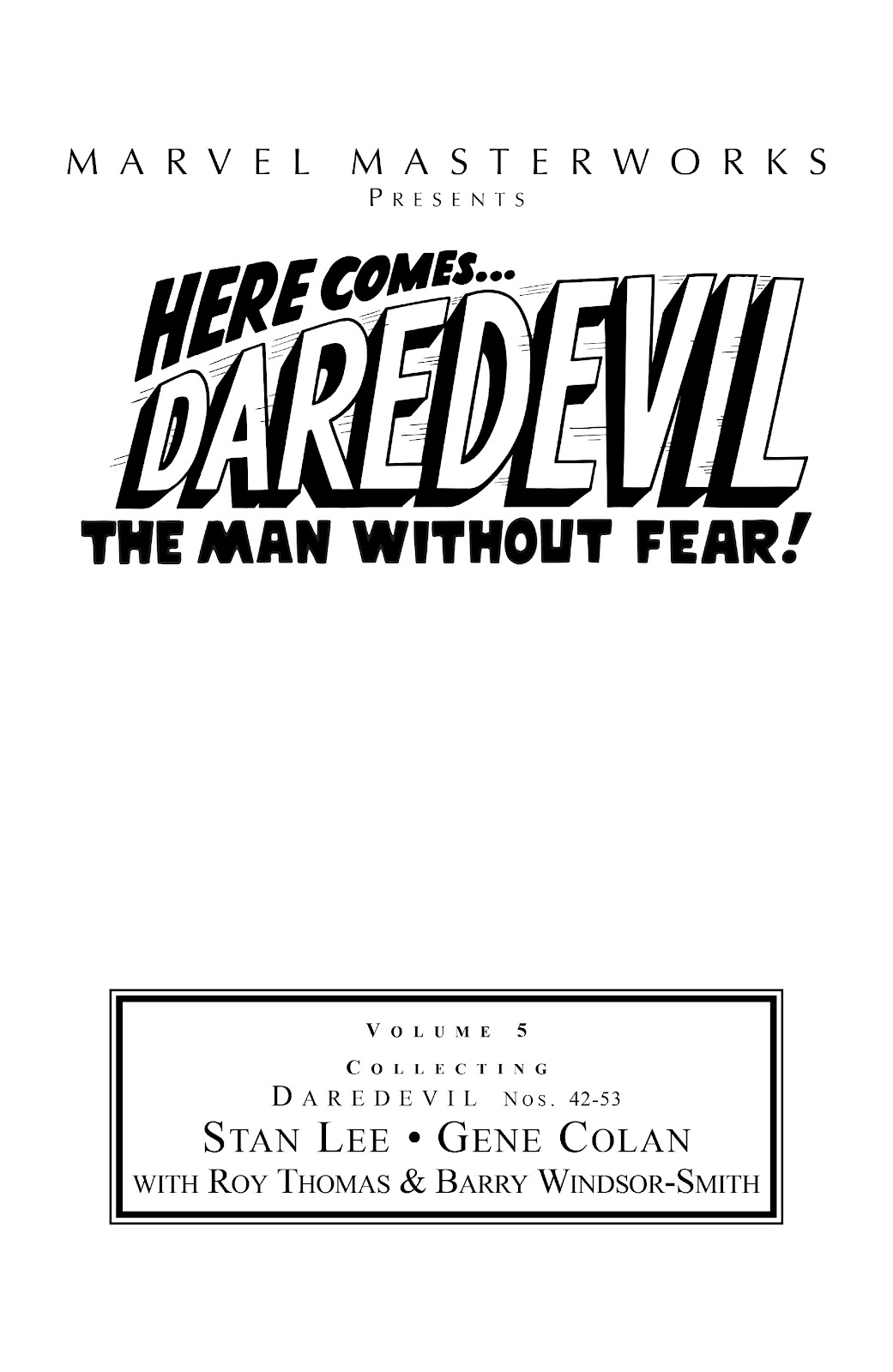 Marvel Masterworks: Daredevil issue TPB 5 (Part 1) - Page 2