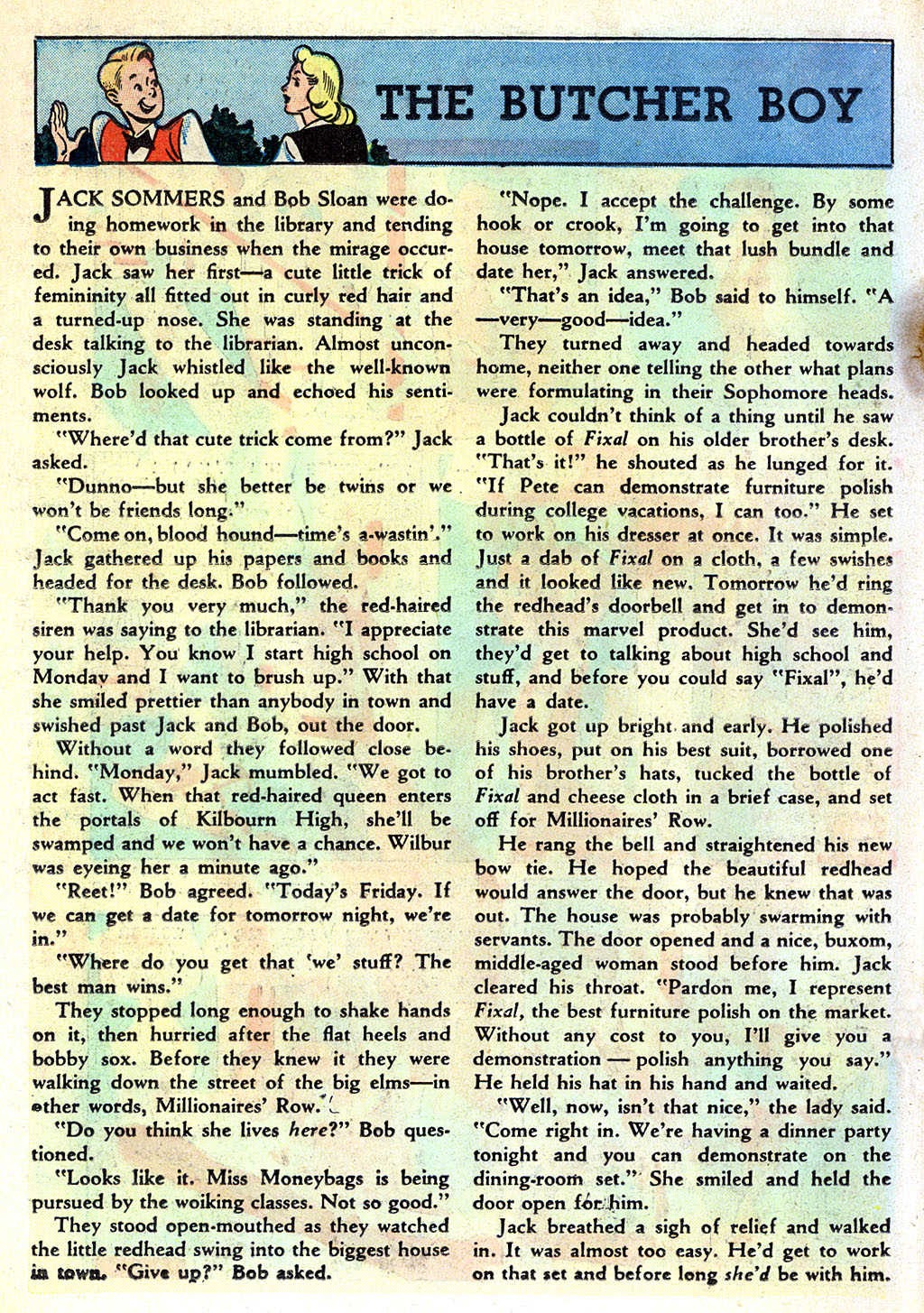 Read online Mitzi's Boy Friend comic -  Issue #2 - 20