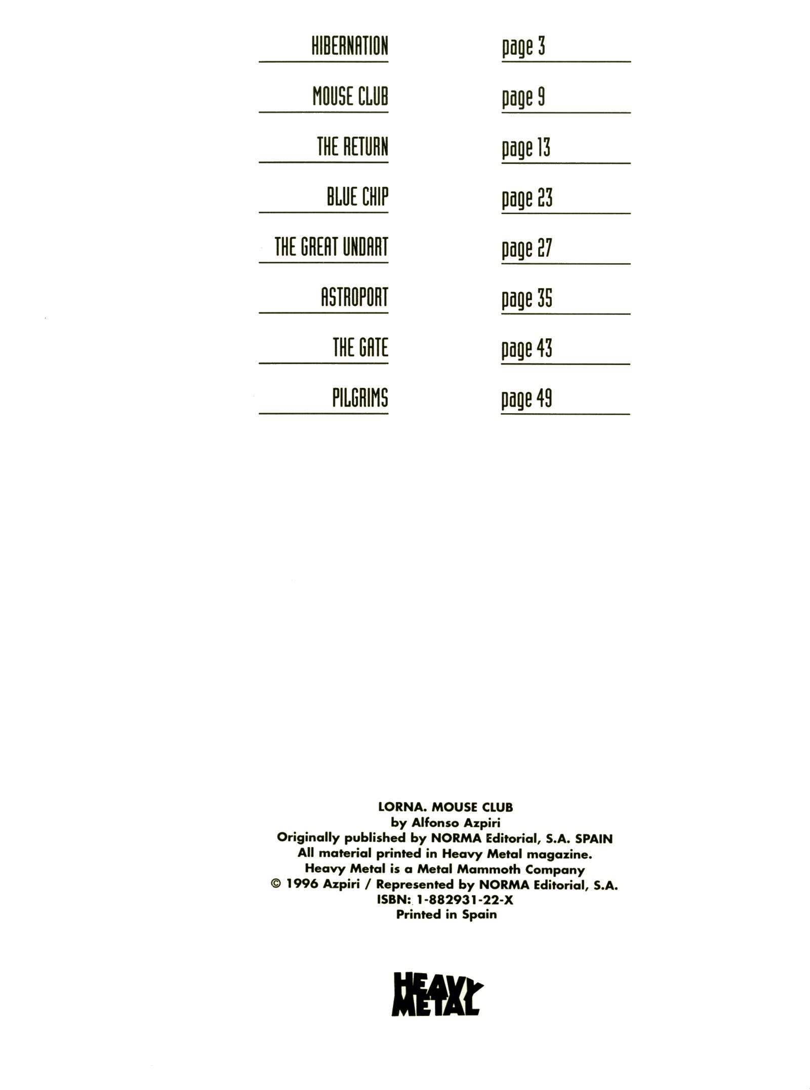 Read online Lorna: Mouse Club comic -  Issue # Full - 5