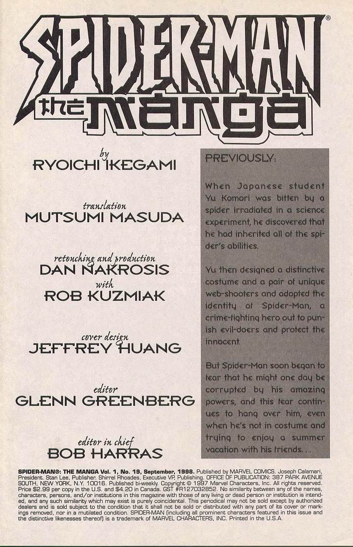 Read online Spider-Man: The Manga comic -  Issue #19 - 2