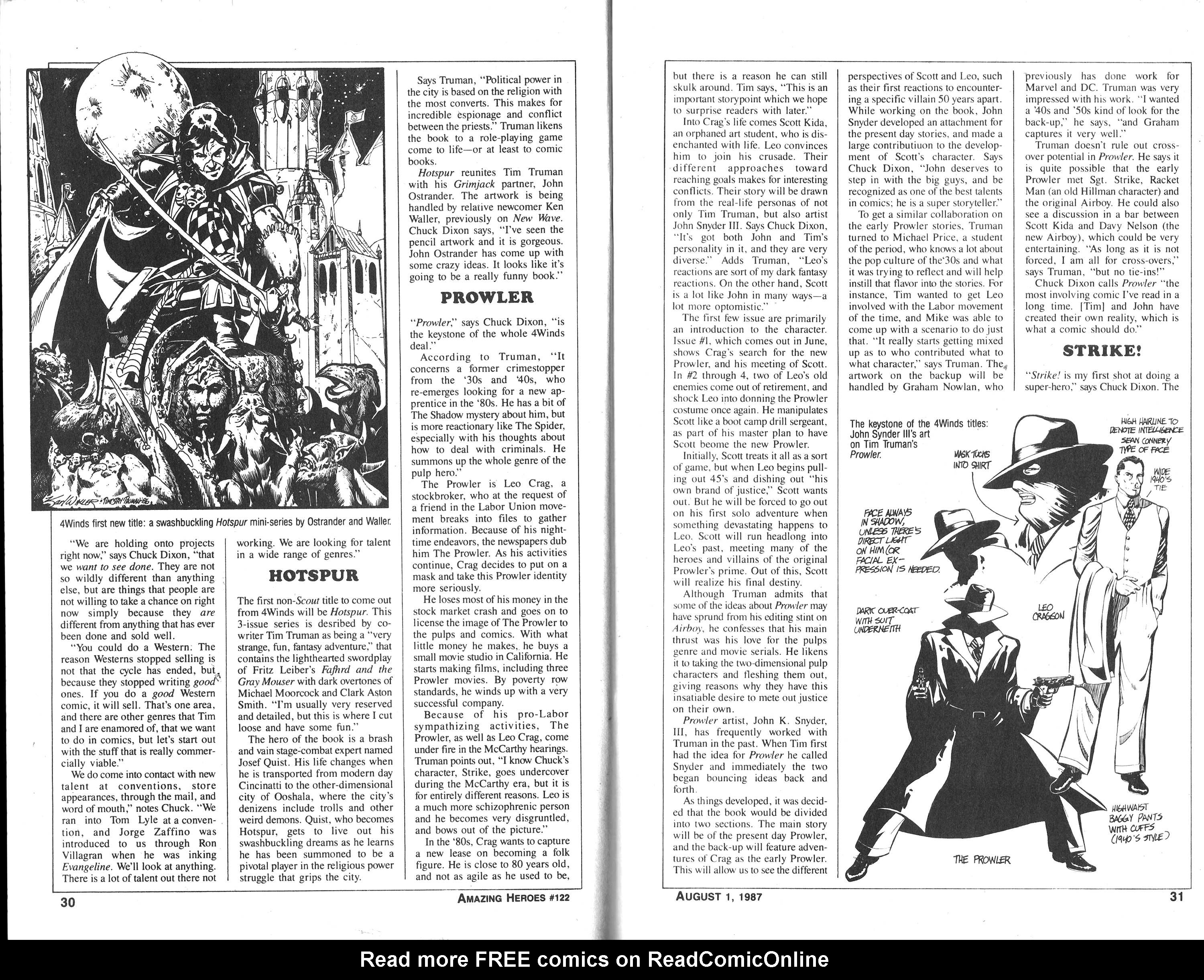 Read online Amazing Heroes comic -  Issue #122 - 16