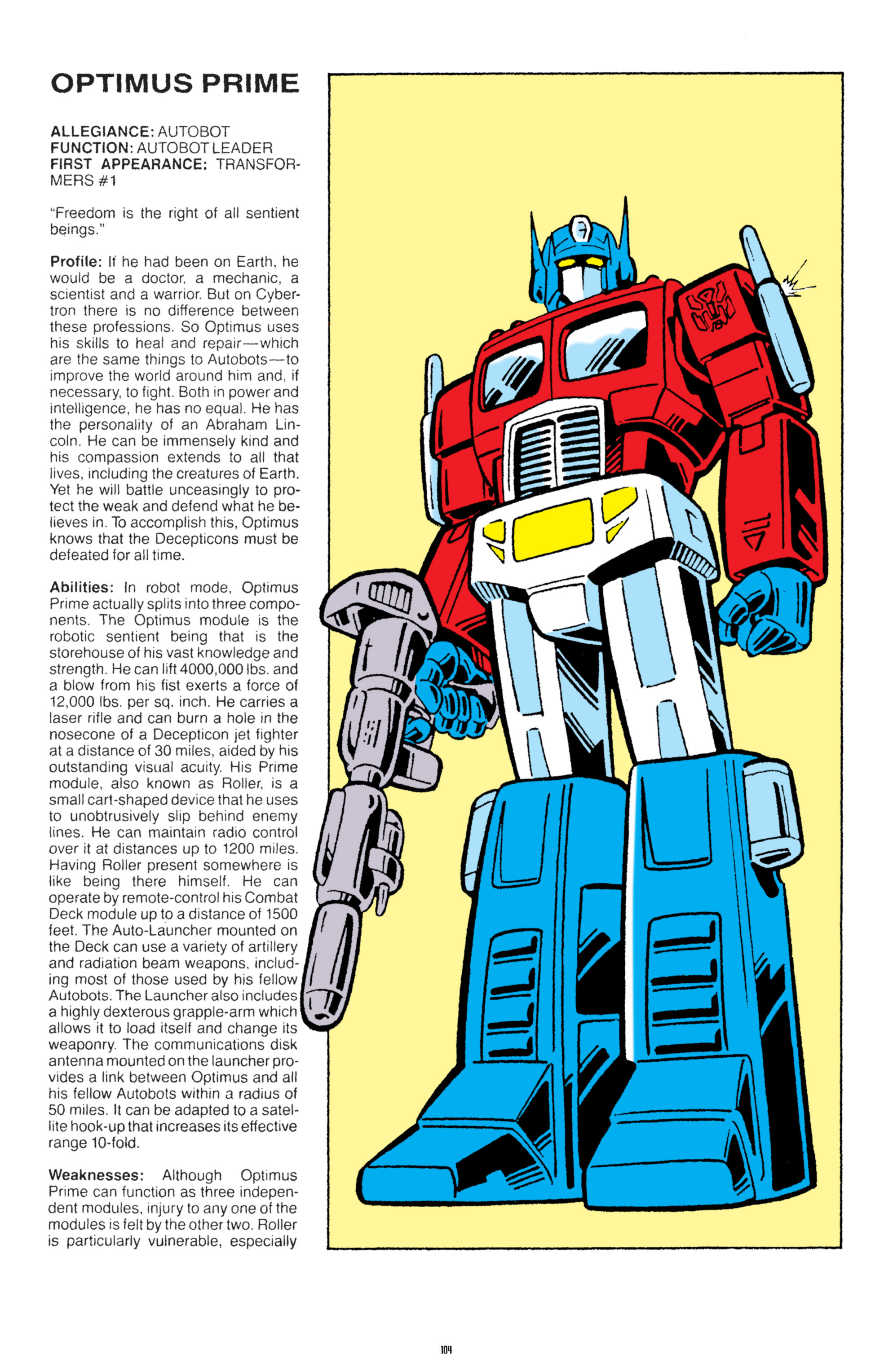 Read online The Transformers Classics comic -  Issue # TPB 8 - 103