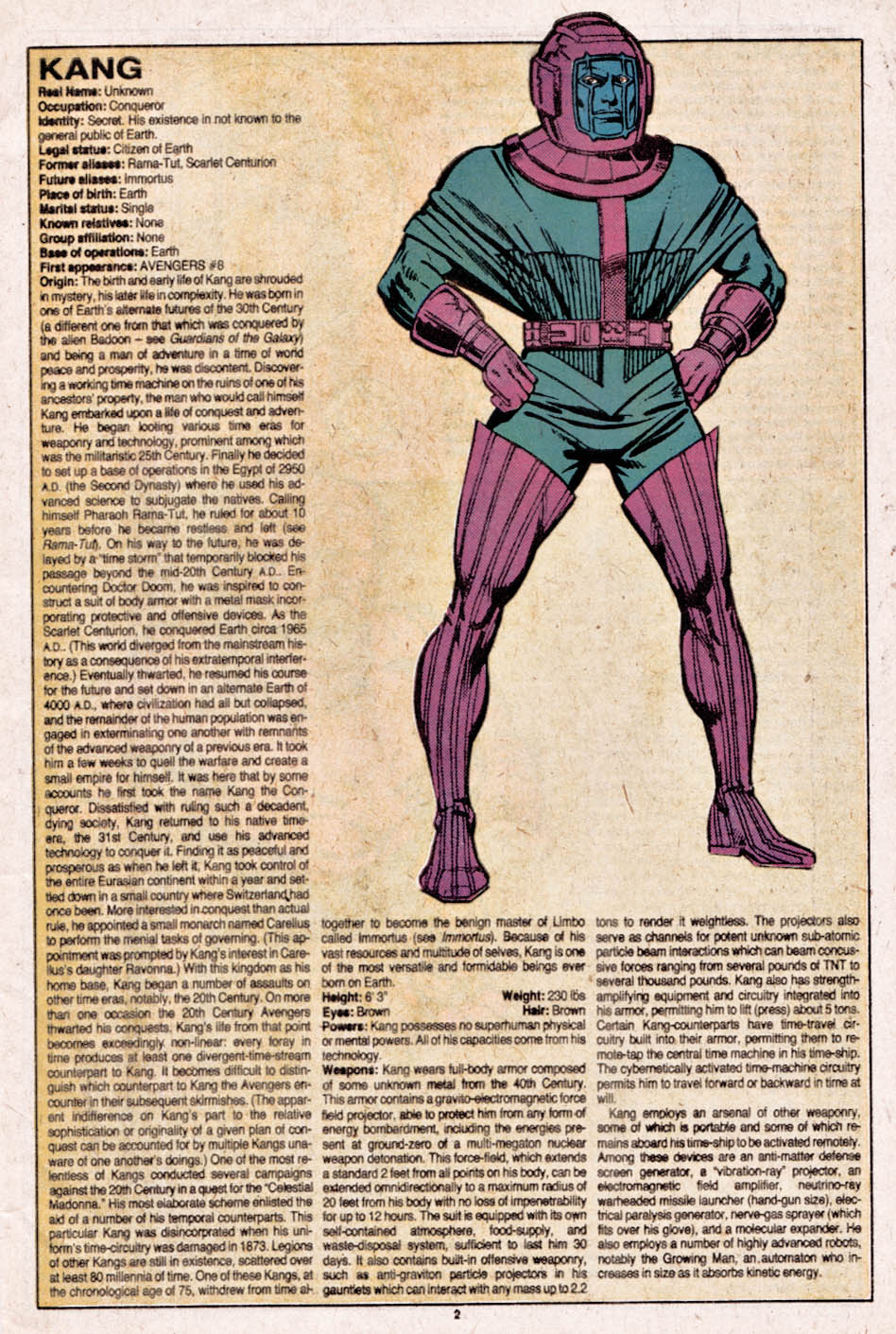 Read online The Official Handbook of the Marvel Universe comic -  Issue #6 - 3