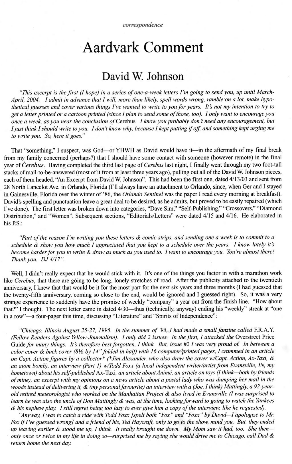 Read online Cerebus comic -  Issue #300 - 22