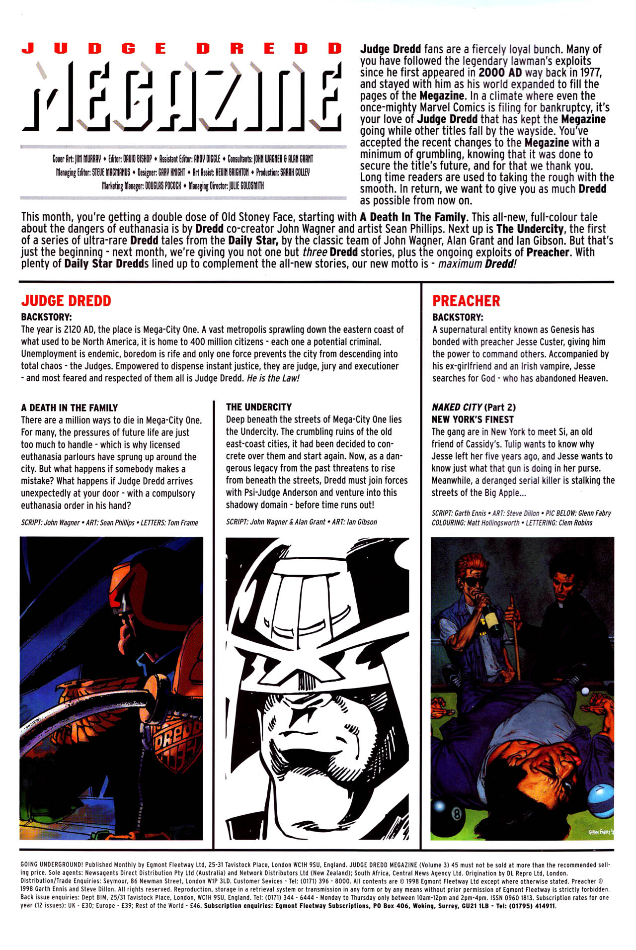 Read online Judge Dredd Megazine (vol. 3) comic -  Issue #45 - 2