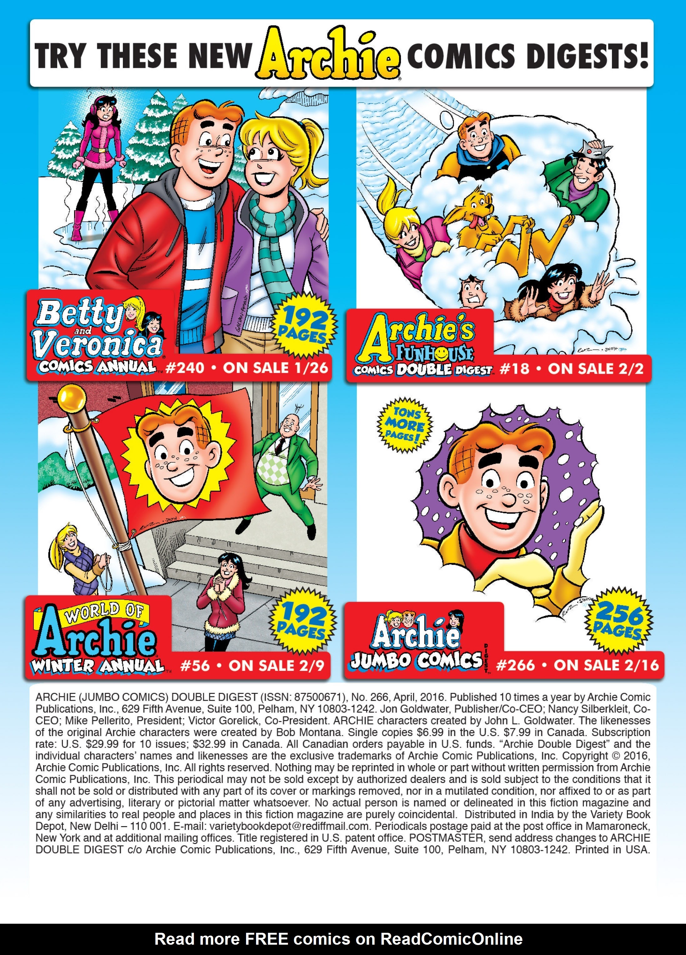 Read online Archie's Double Digest Magazine comic -  Issue #266 - 248