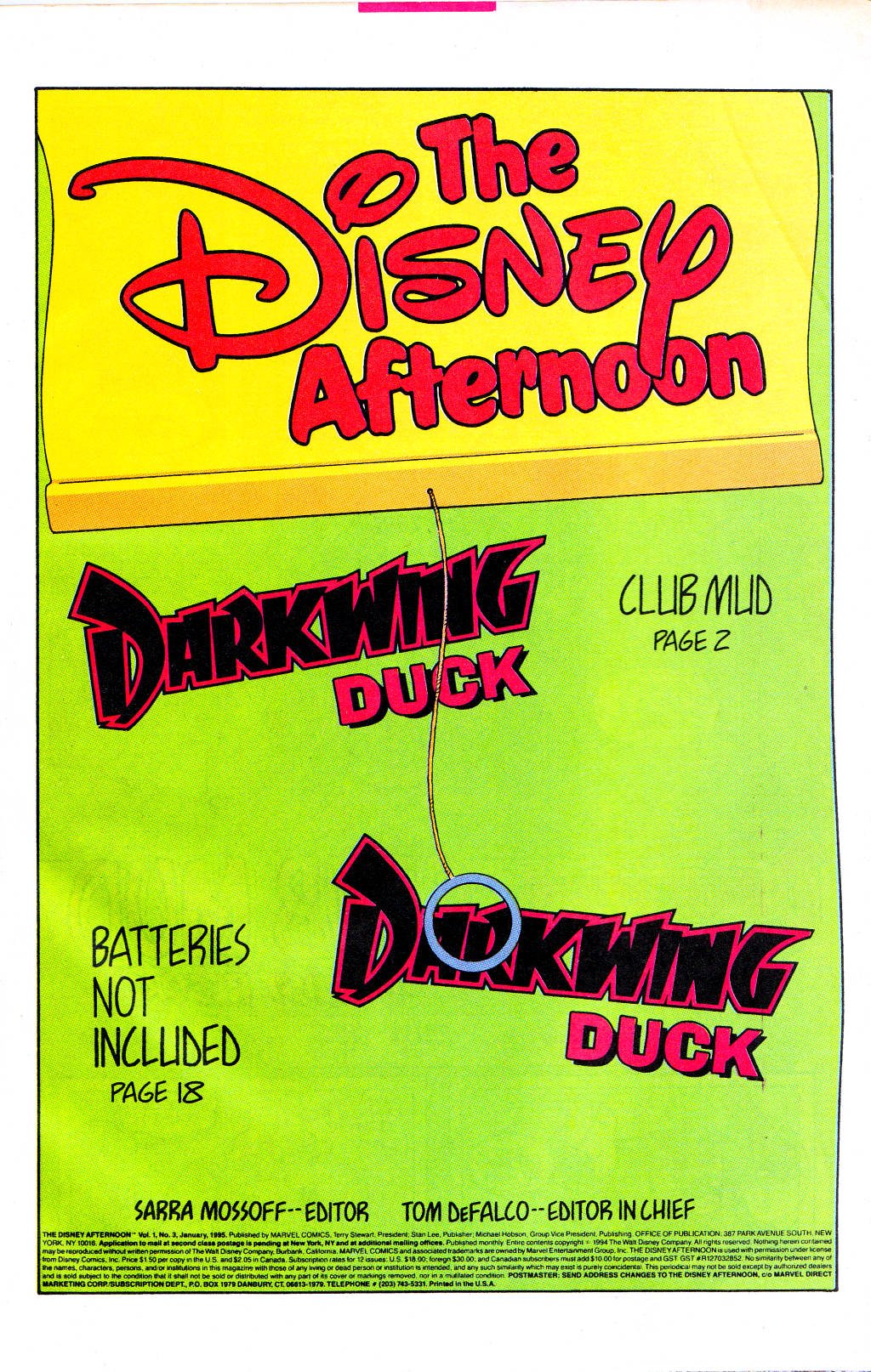 Read online The Disney Afternoon comic -  Issue #3 - 3