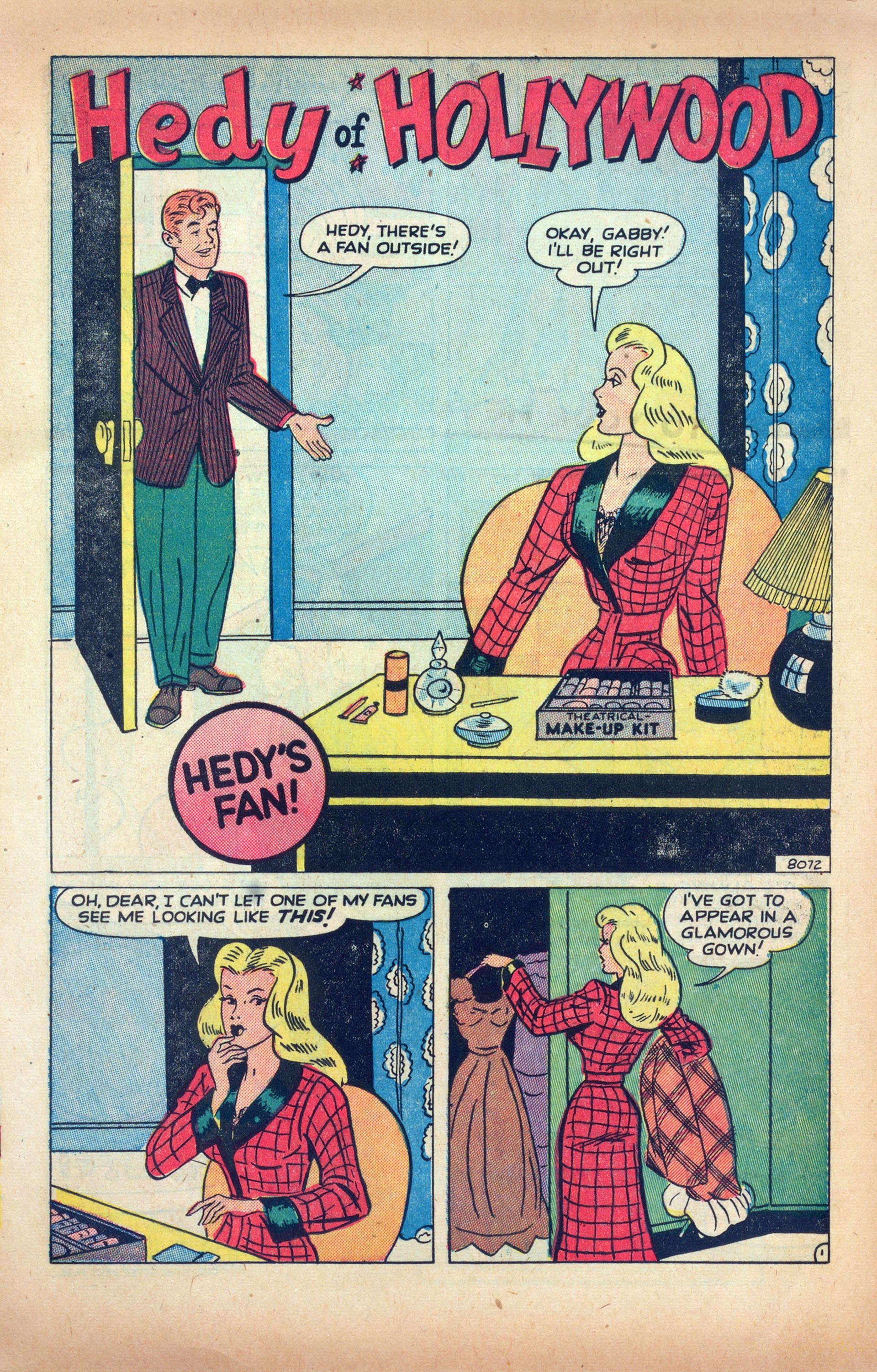 Read online Hedy Of Hollywood Comics comic -  Issue #42 - 13