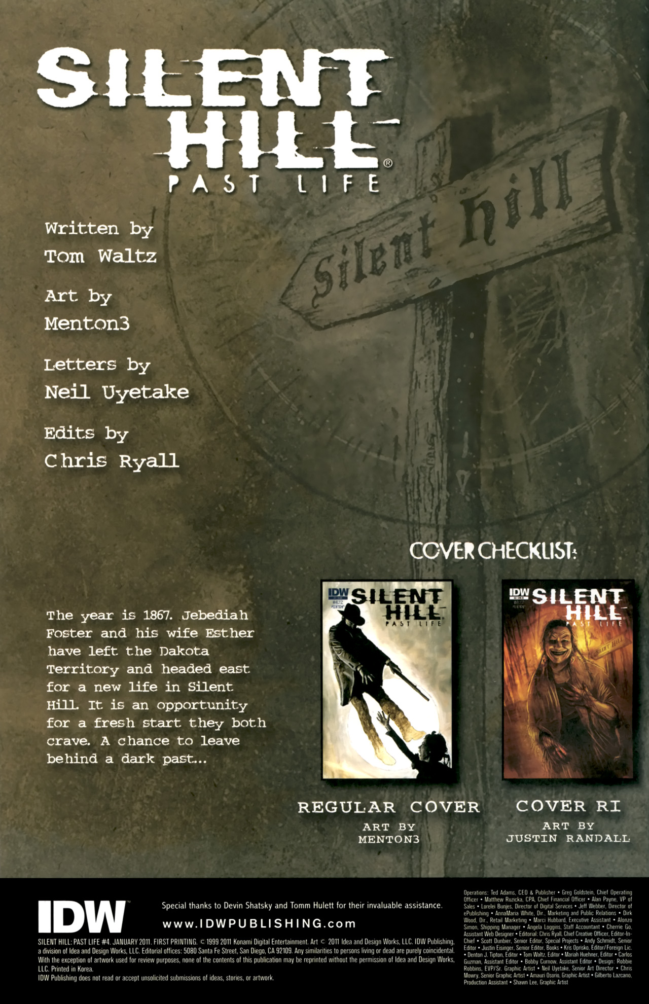 Read online Silent Hill: Past Life comic -  Issue #4 - 2