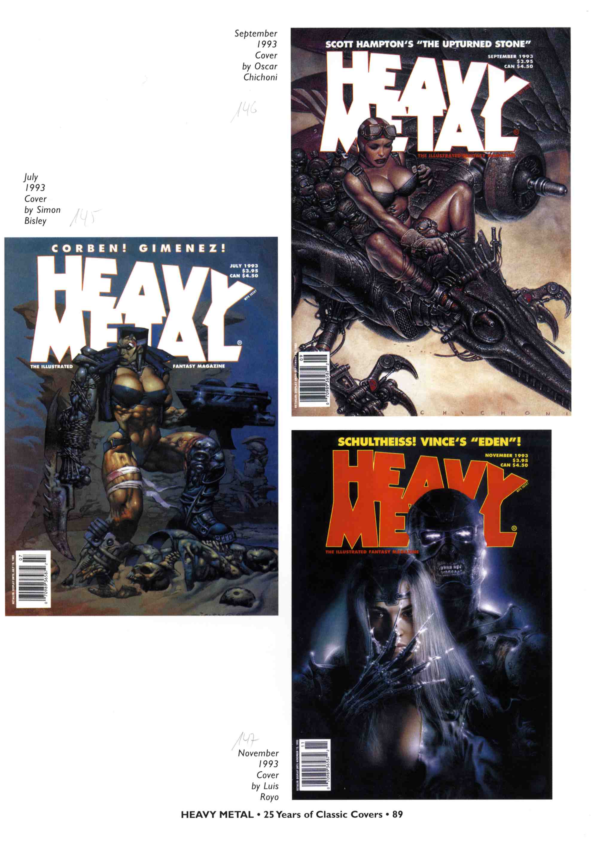 Read online Heavy Metal: 25 Years of Classic Covers comic -  Issue # TPB - 95