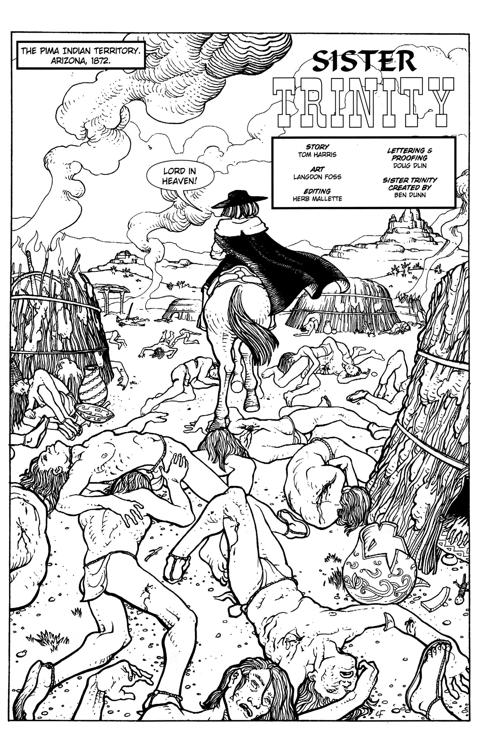 Read online Warrior Nun: Black & White comic -  Issue #12 - 3